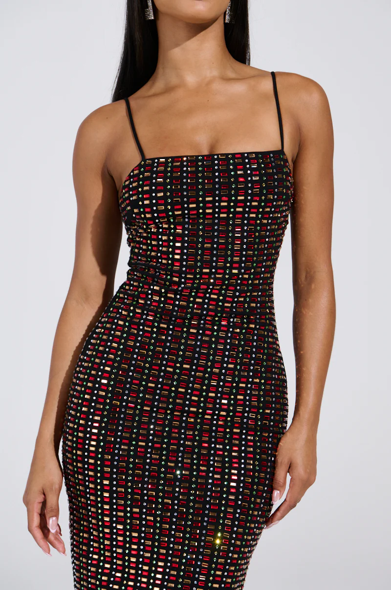 RENEE RHINESTONE MIDI DRESS - Image 9