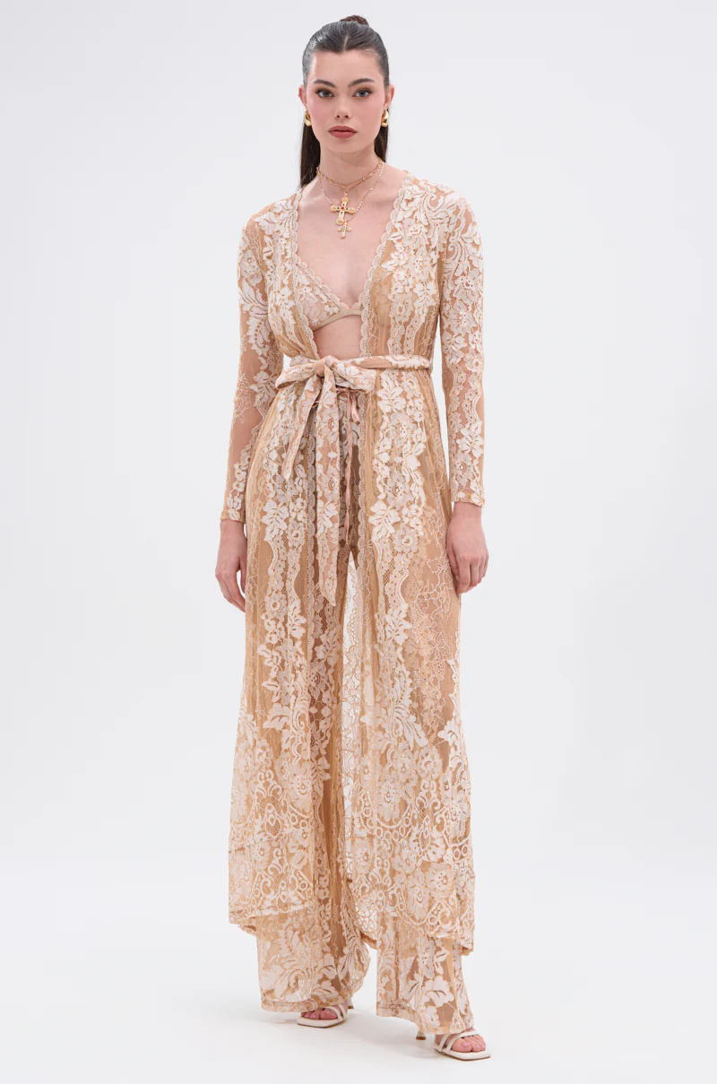 RESORT VIBES LONG LACE CARDIGAN