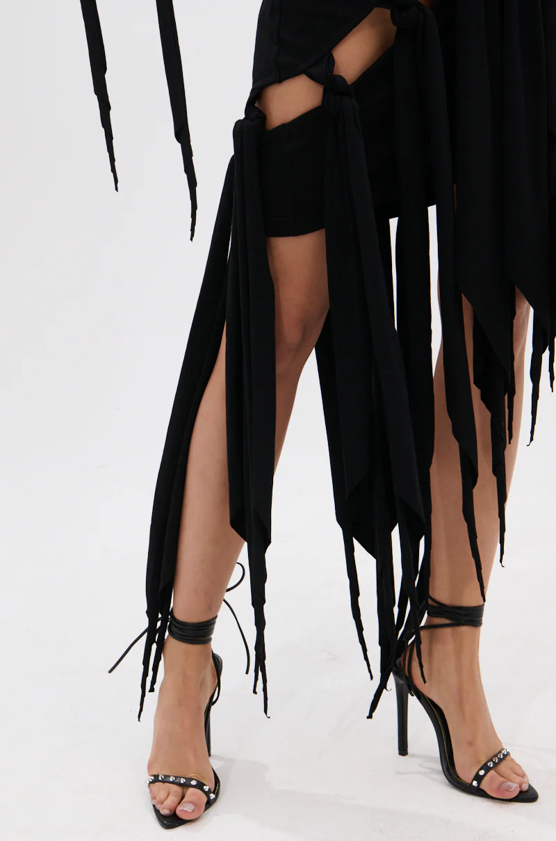REVERIE MINI DRESS WITH TIES - Image 6