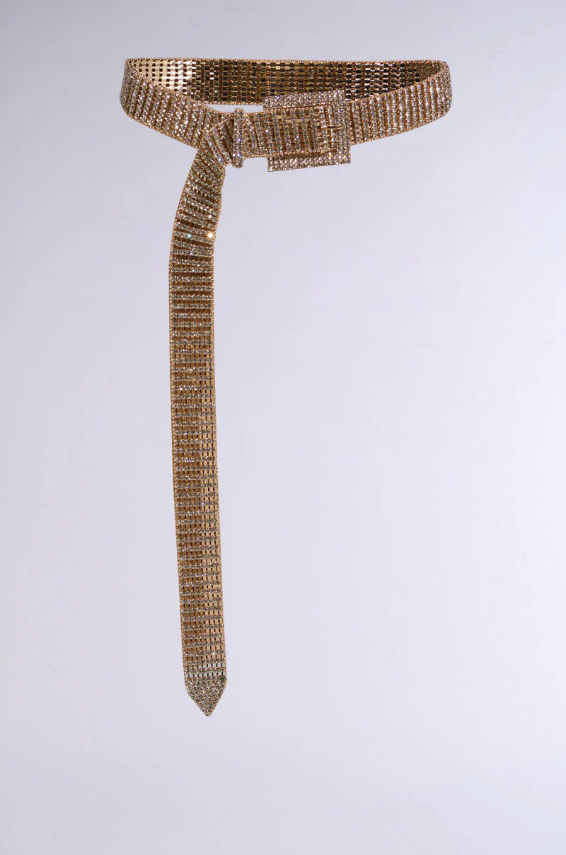 LIKE HONEY GOLD RHINESTONE BELT - Image 2