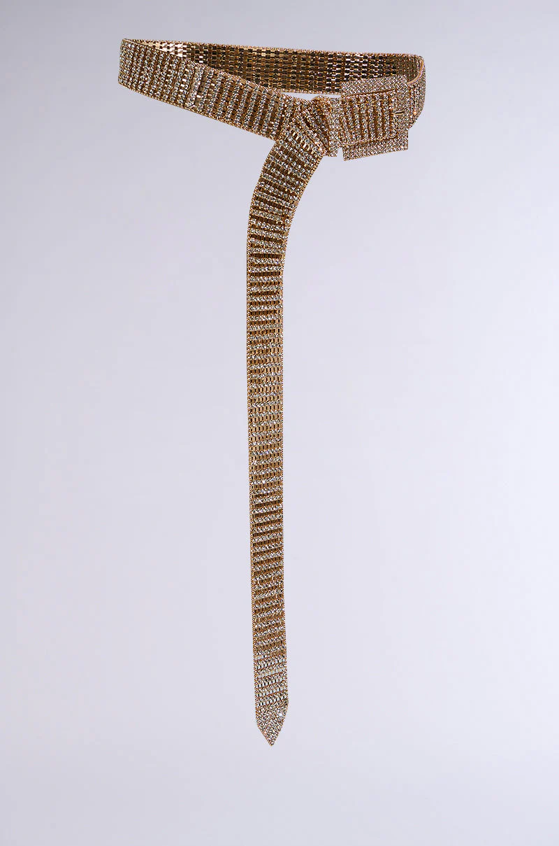 LIKE HONEY GOLD RHINESTONE BELT - Image 3