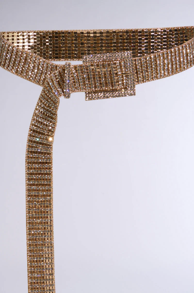 LIKE HONEY GOLD RHINESTONE BELT - Image 4