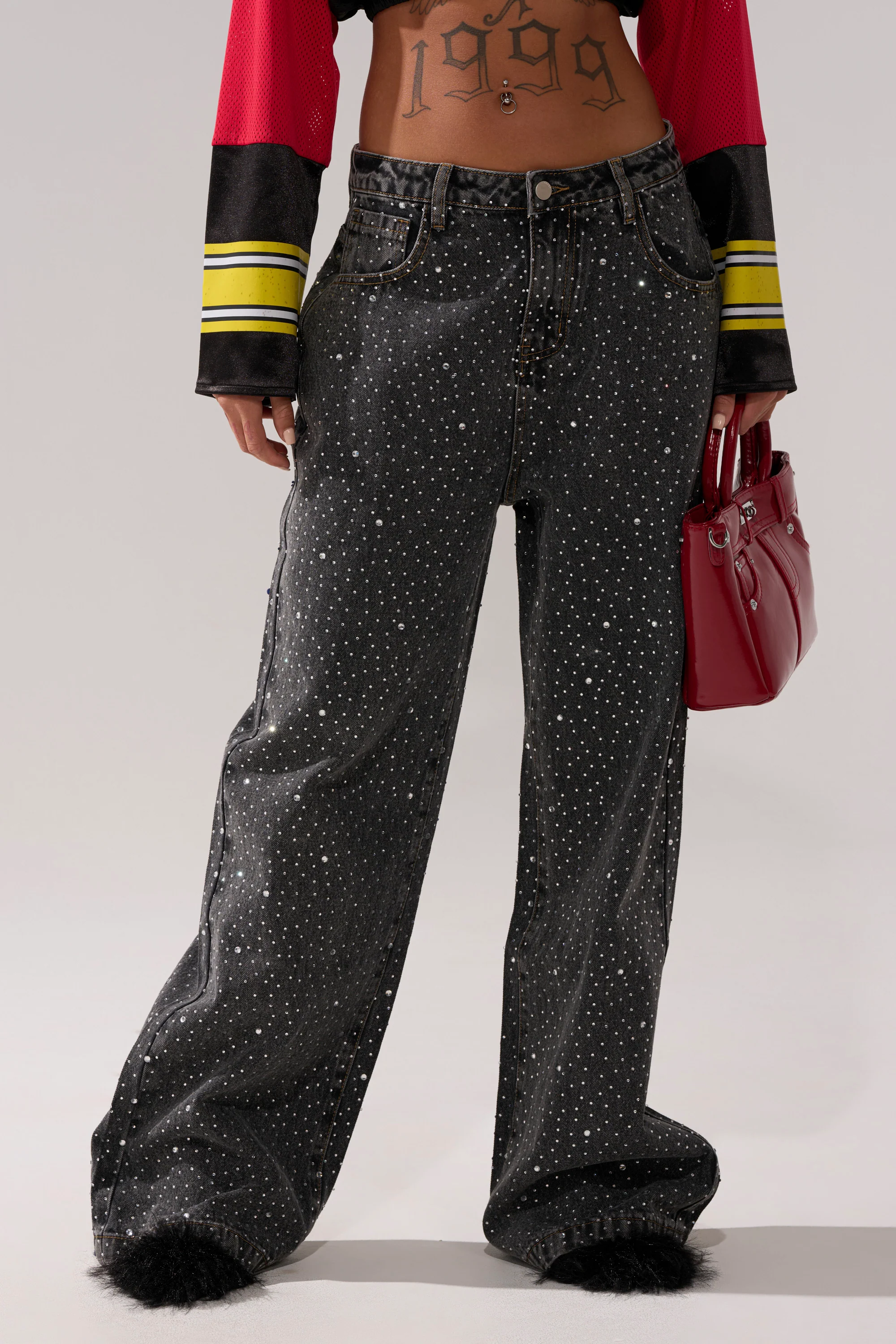 RHINESTONE QUEEN EMBELLISHED DENIM - Image 2