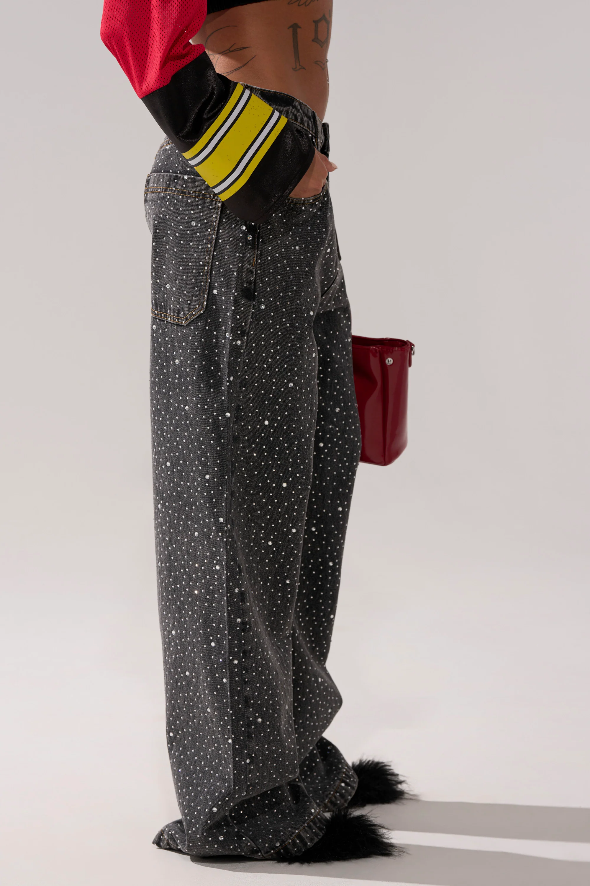 RHINESTONE QUEEN EMBELLISHED DENIM - Image 3