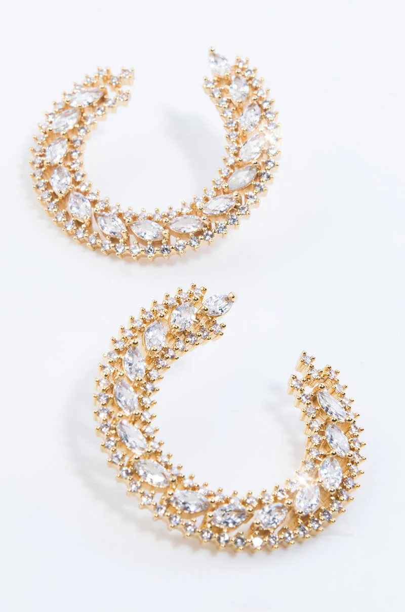 RICH BITCH RHINESTONE EARRING - Image 3