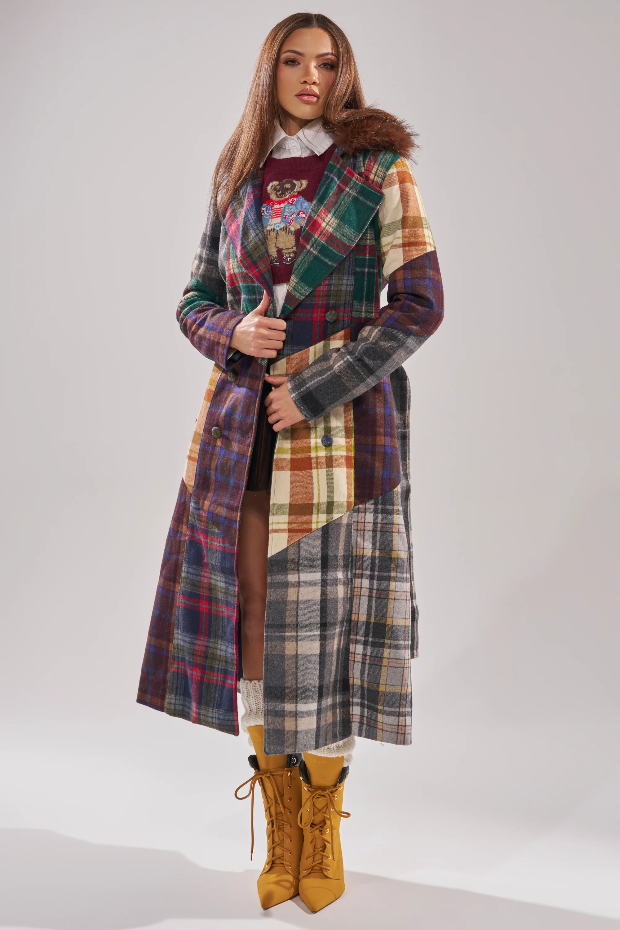 RILEY PATCHWORK TRENCH - Image 2