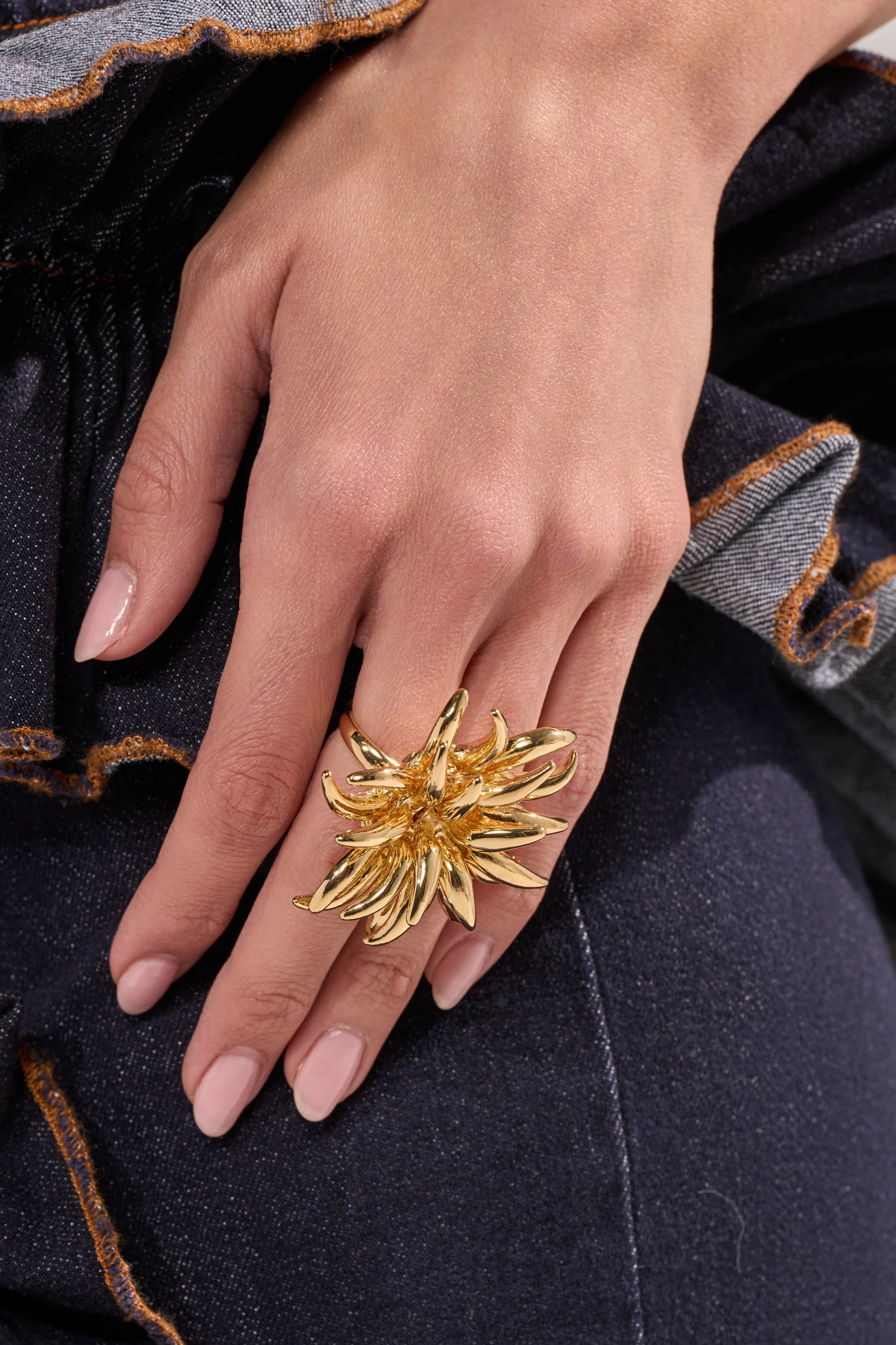 SUNBURST GOLD RING