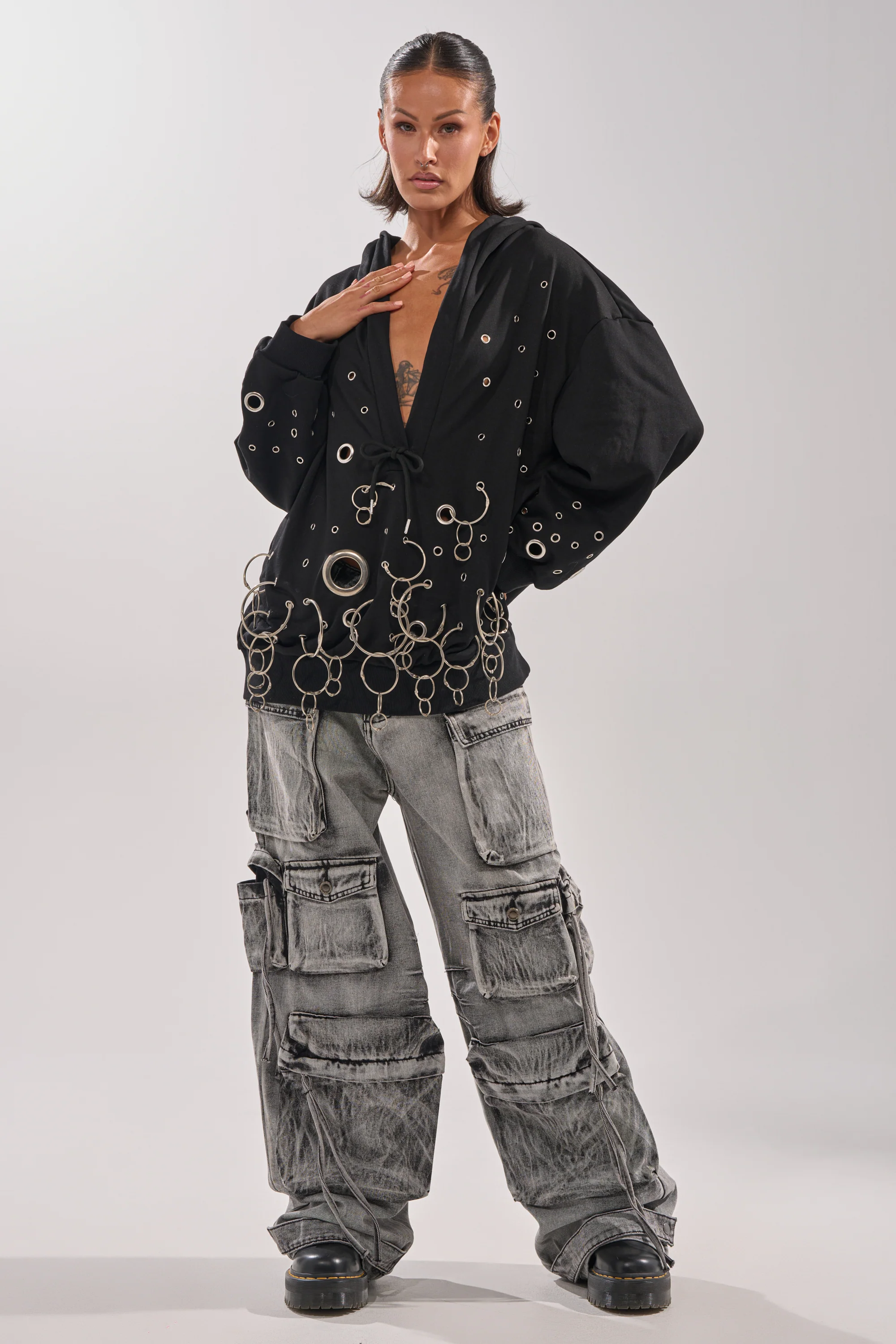 RING AROUND ME OVERSIZED HOODED SWEATSHIRT - Image 7