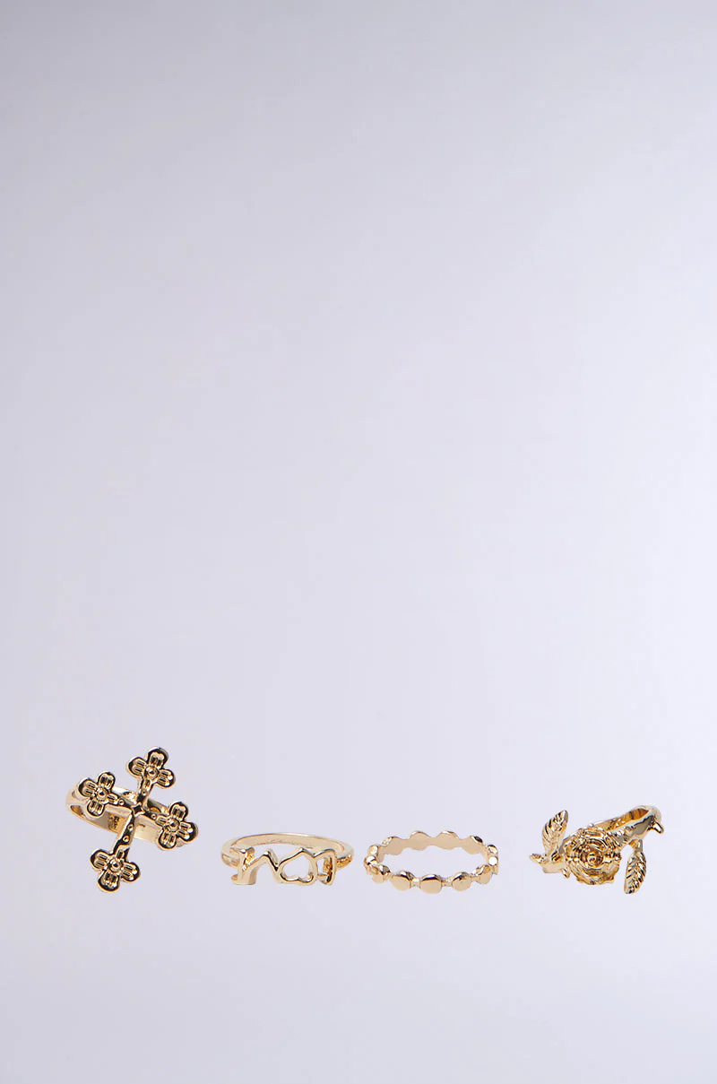 CROSS YOUR HEART RING SET - Image 2