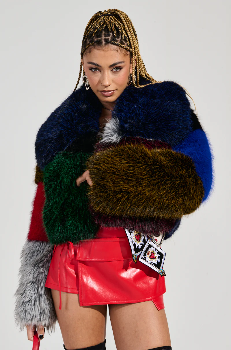RIOT PATCHWORK FAUX FUR - Image 3