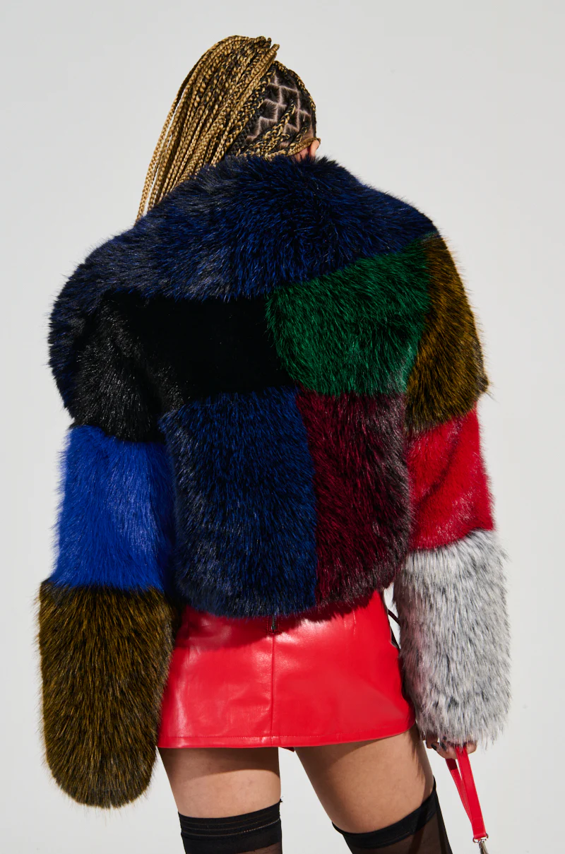 RIOT PATCHWORK FAUX FUR - Image 5