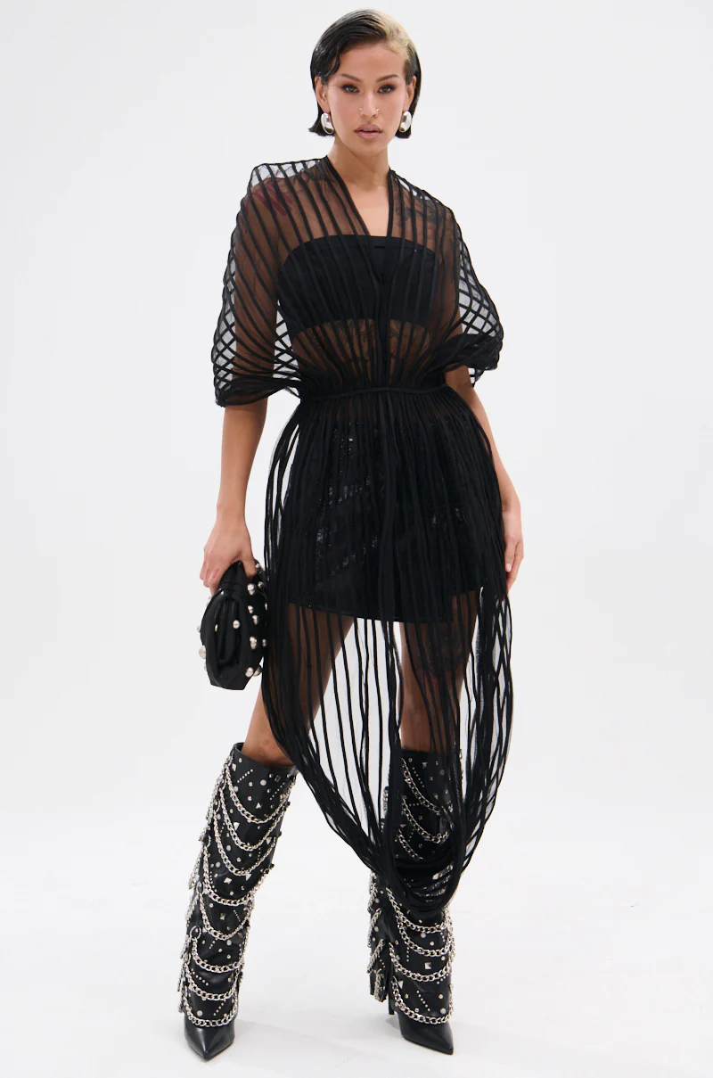 RIPPLING SHEER HALTER TOP - Image 2