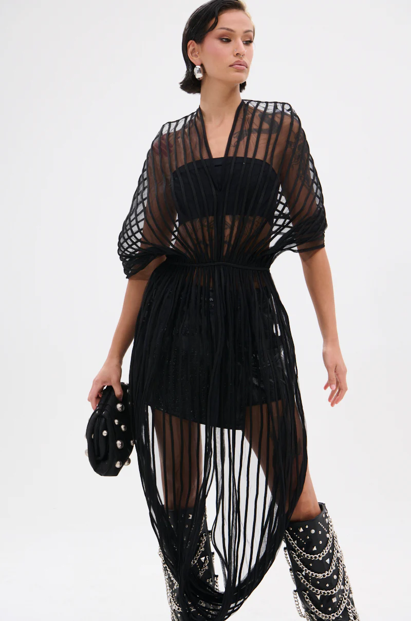 RIPPLING SHEER HALTER TOP - Image 3