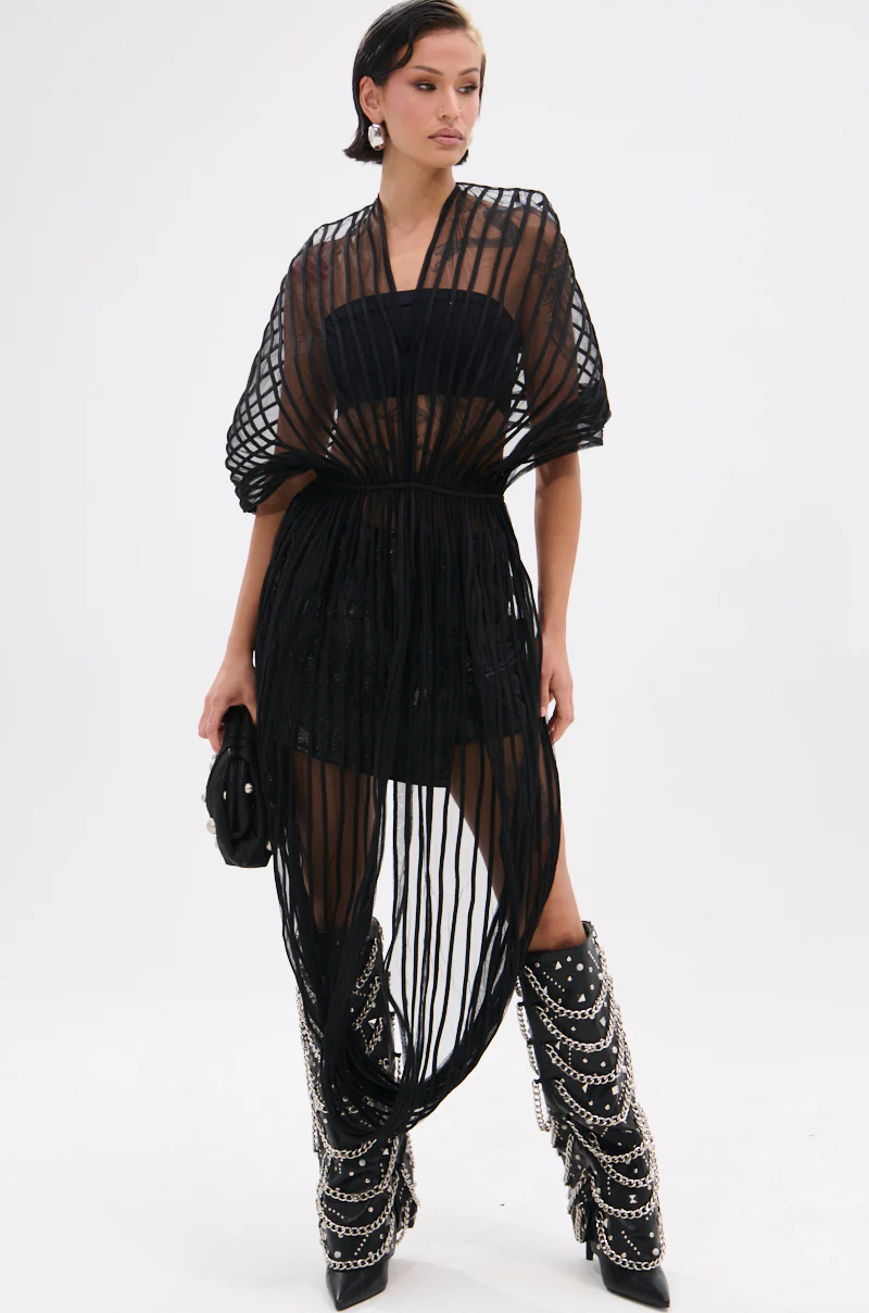 RIPPLING SHEER HALTER TOP - Image 4