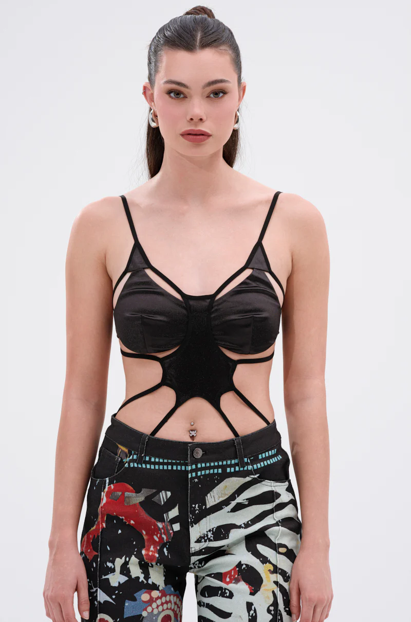 RISKY MOVES CUTOUT SLEEVELESS BODYSUIT - Image 2