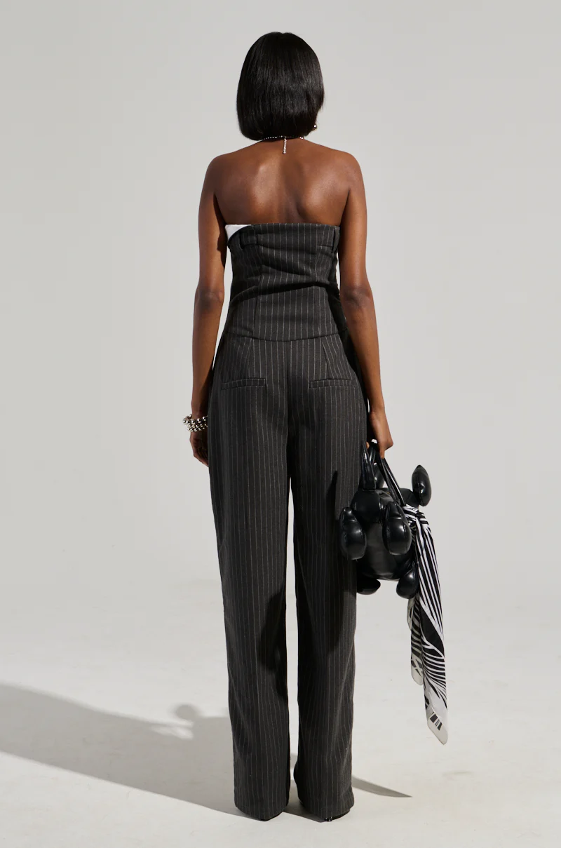 RITA PINSTRIPE SUITED JUMPSUIT - Image 8