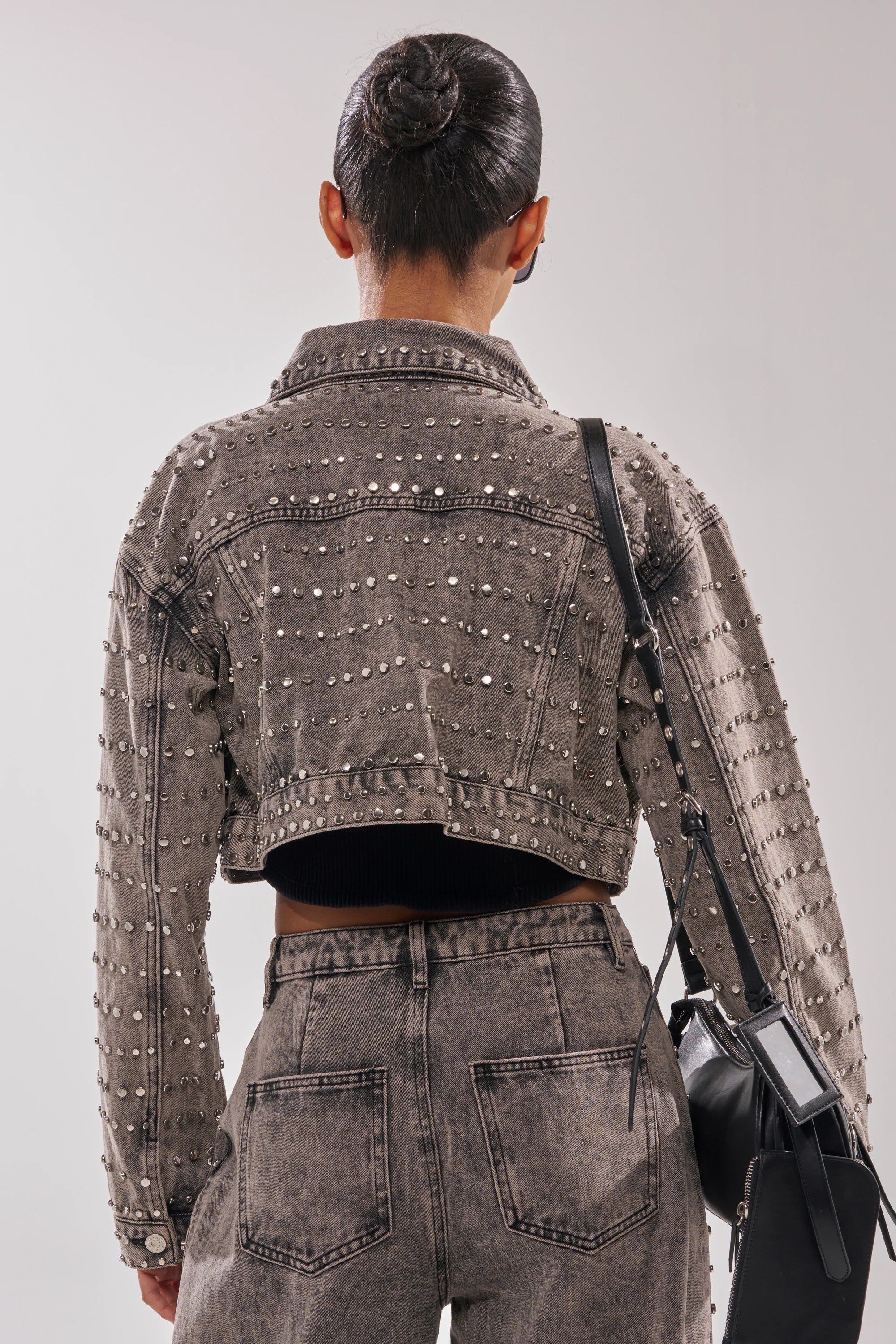 RIZZO STUDDED DENIM JACKET - Image 4