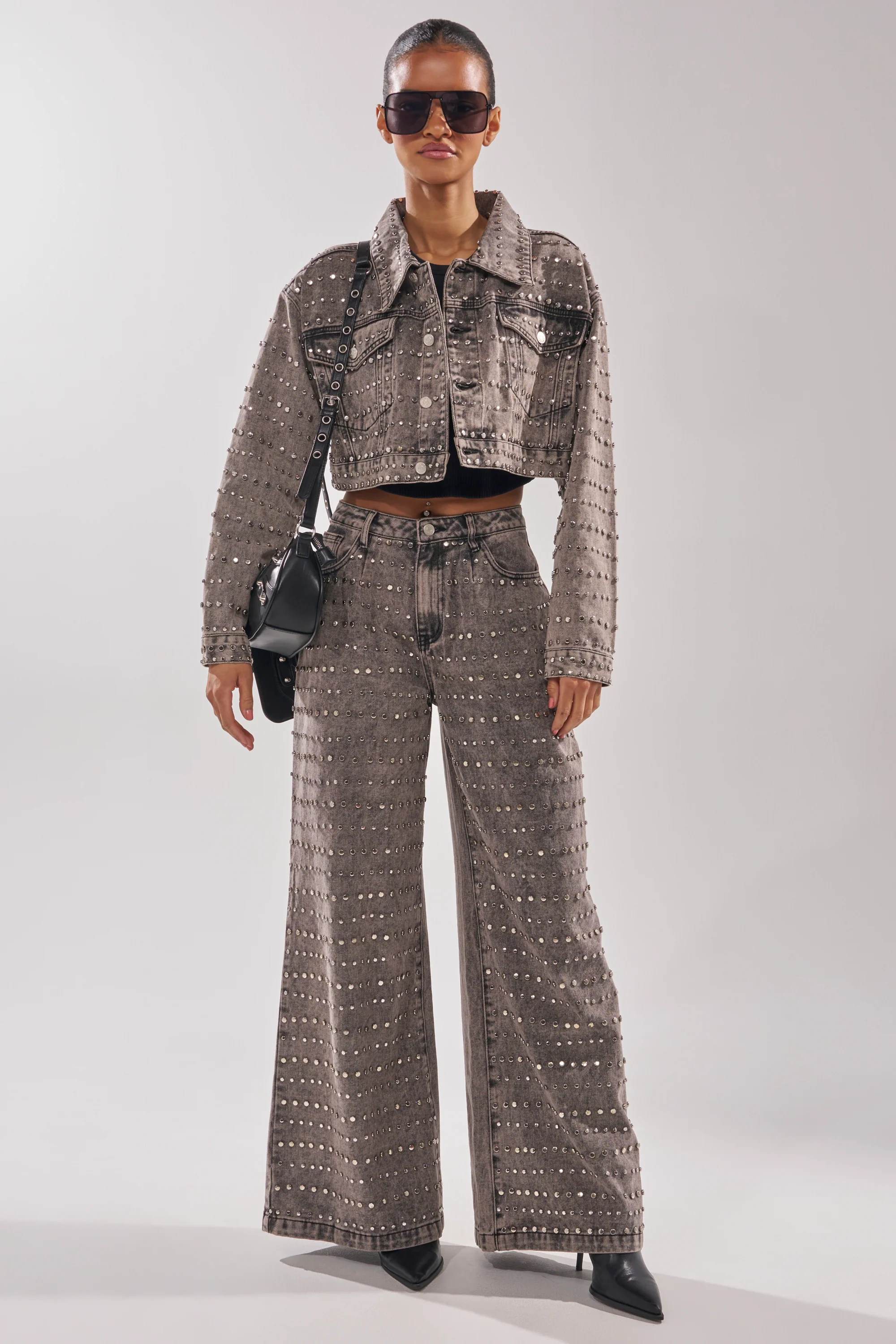 RIZZO STUDDED DENIM JACKET - Image 5
