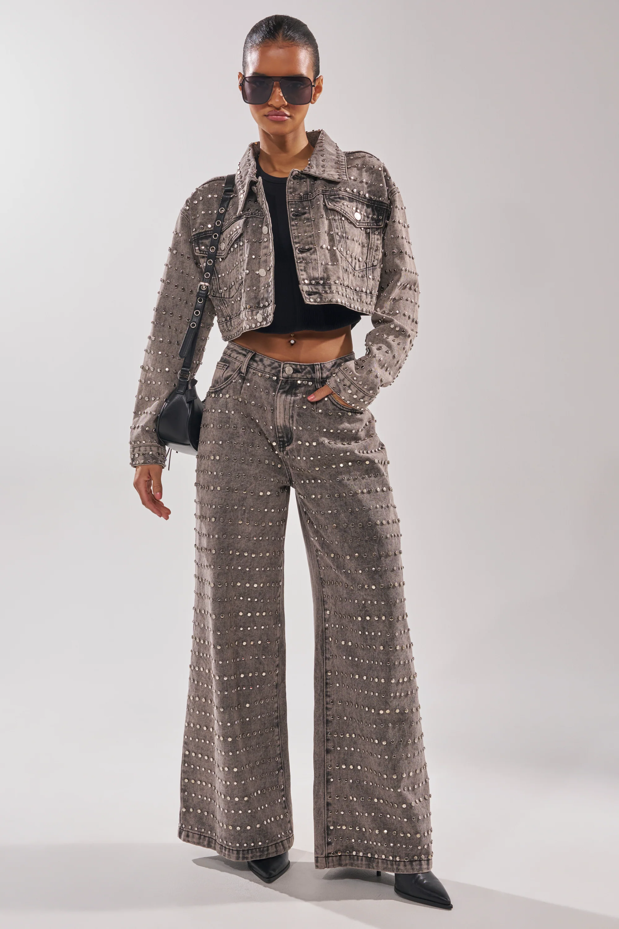 RIZZO STUDDED DENIM JACKET - Image 6