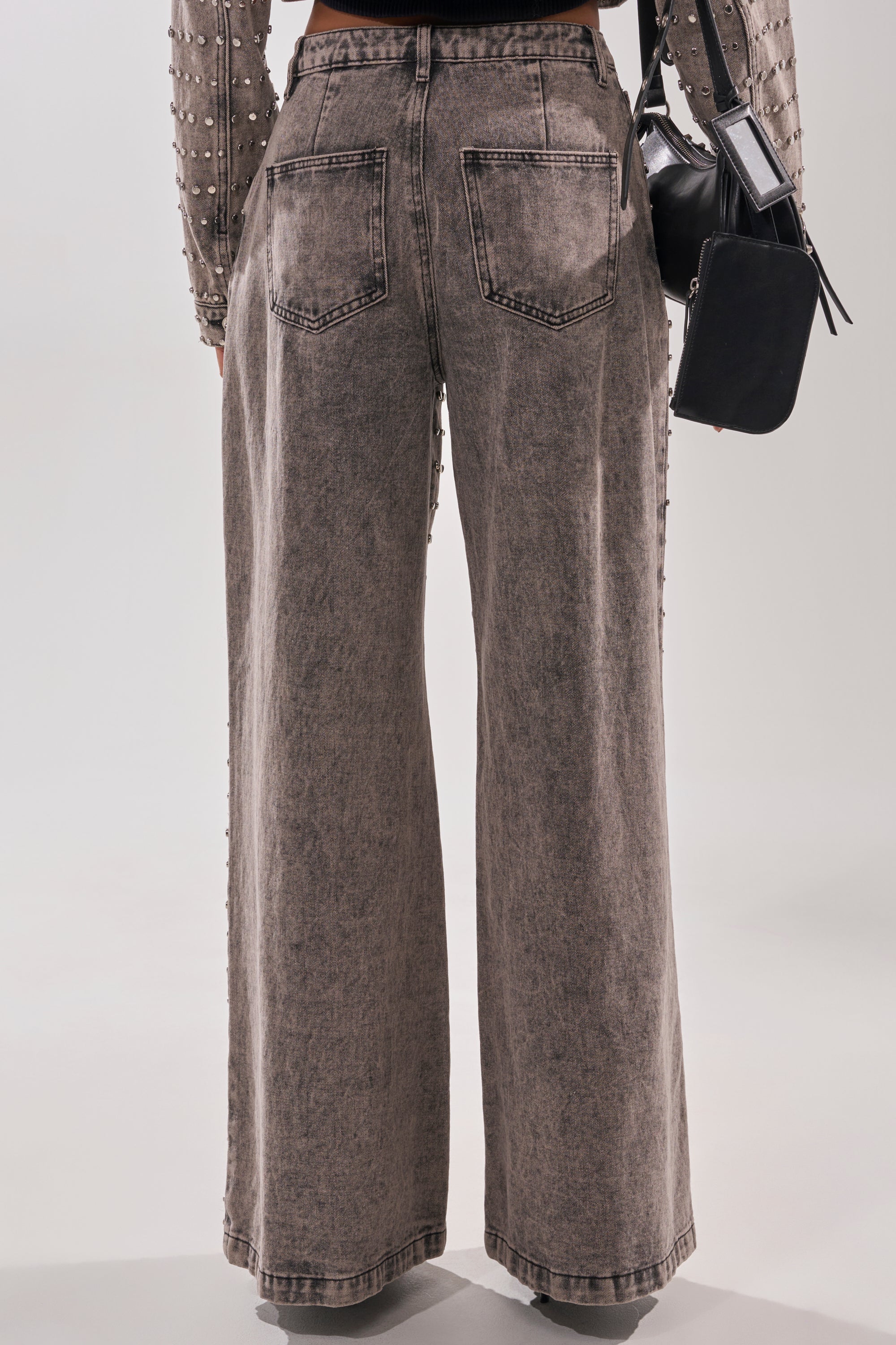 RIZZO STUDDED WIDE LEG DENIM - Image 5