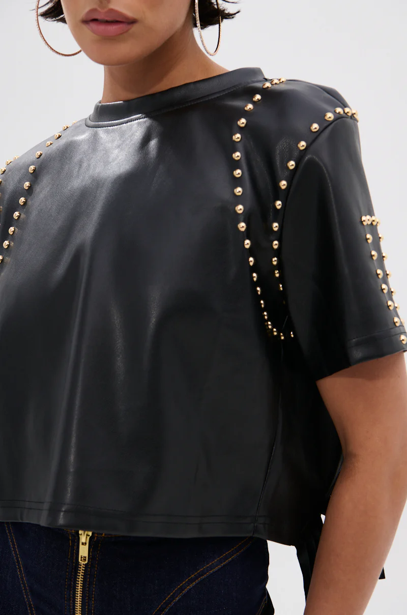 ROCKSTAR STUDDED FRINGE TOP - Image 8