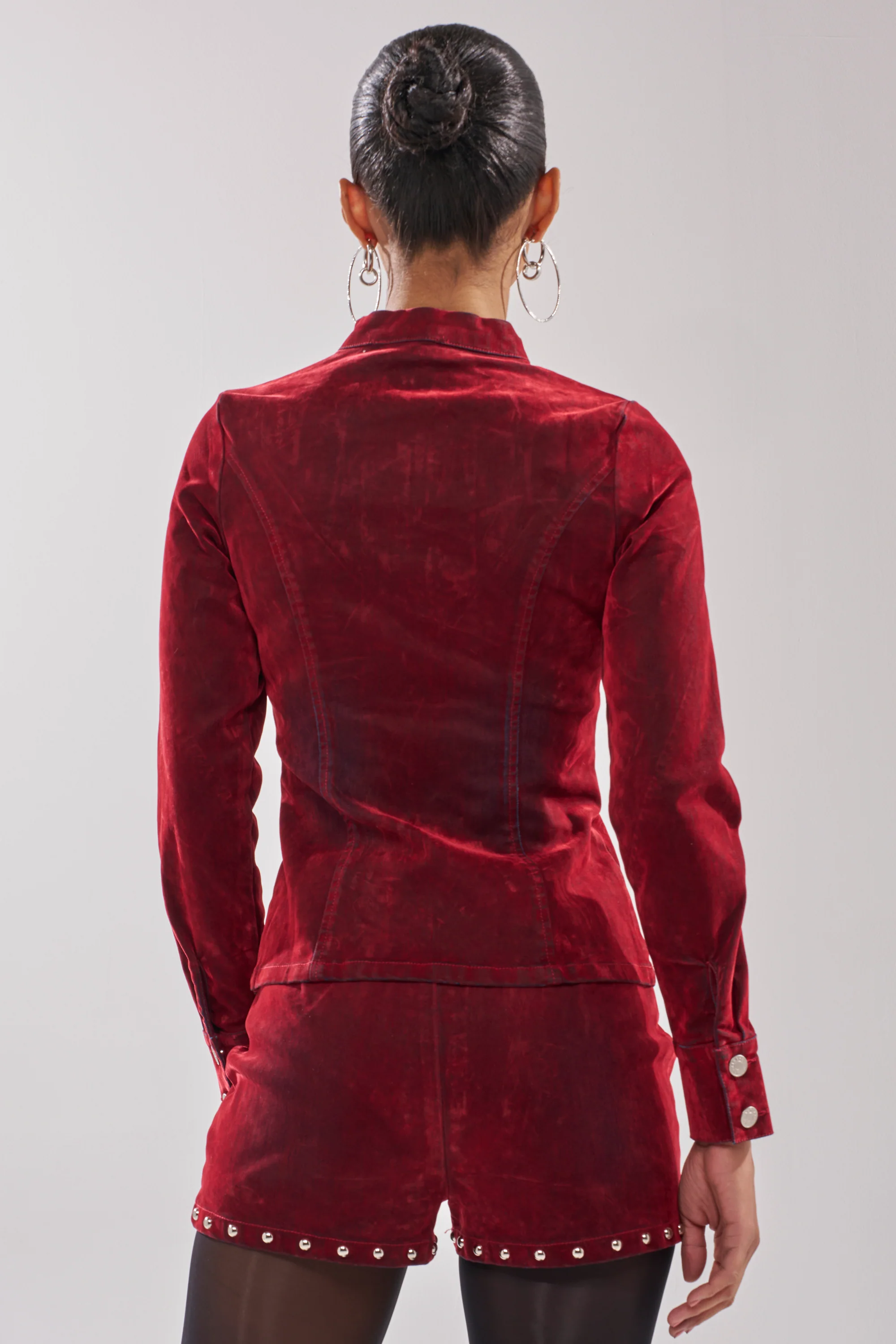 RODEO VIBES VELVET DENIM ZIP UP - Image 6