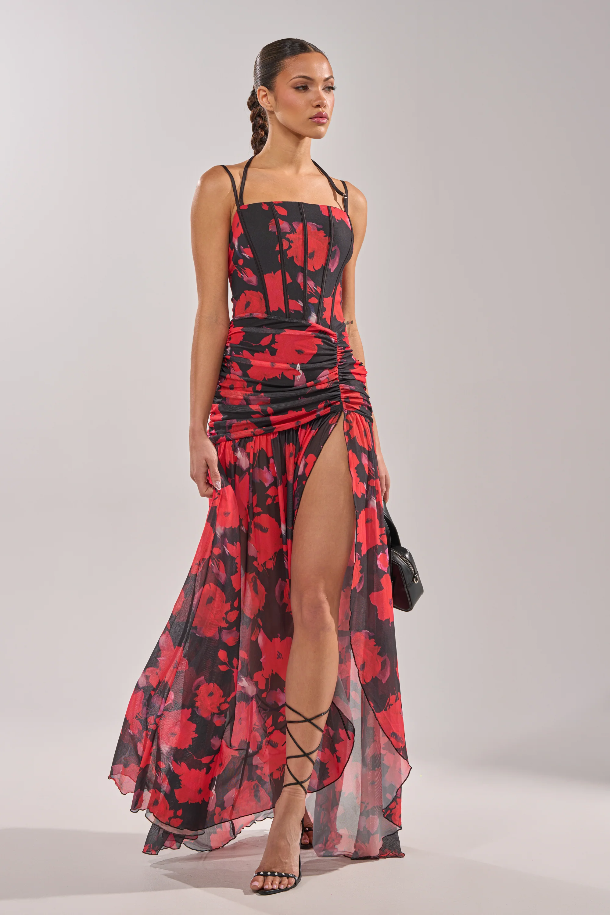 ROSE GARDEN MESH MAXI DRESS - Image 2