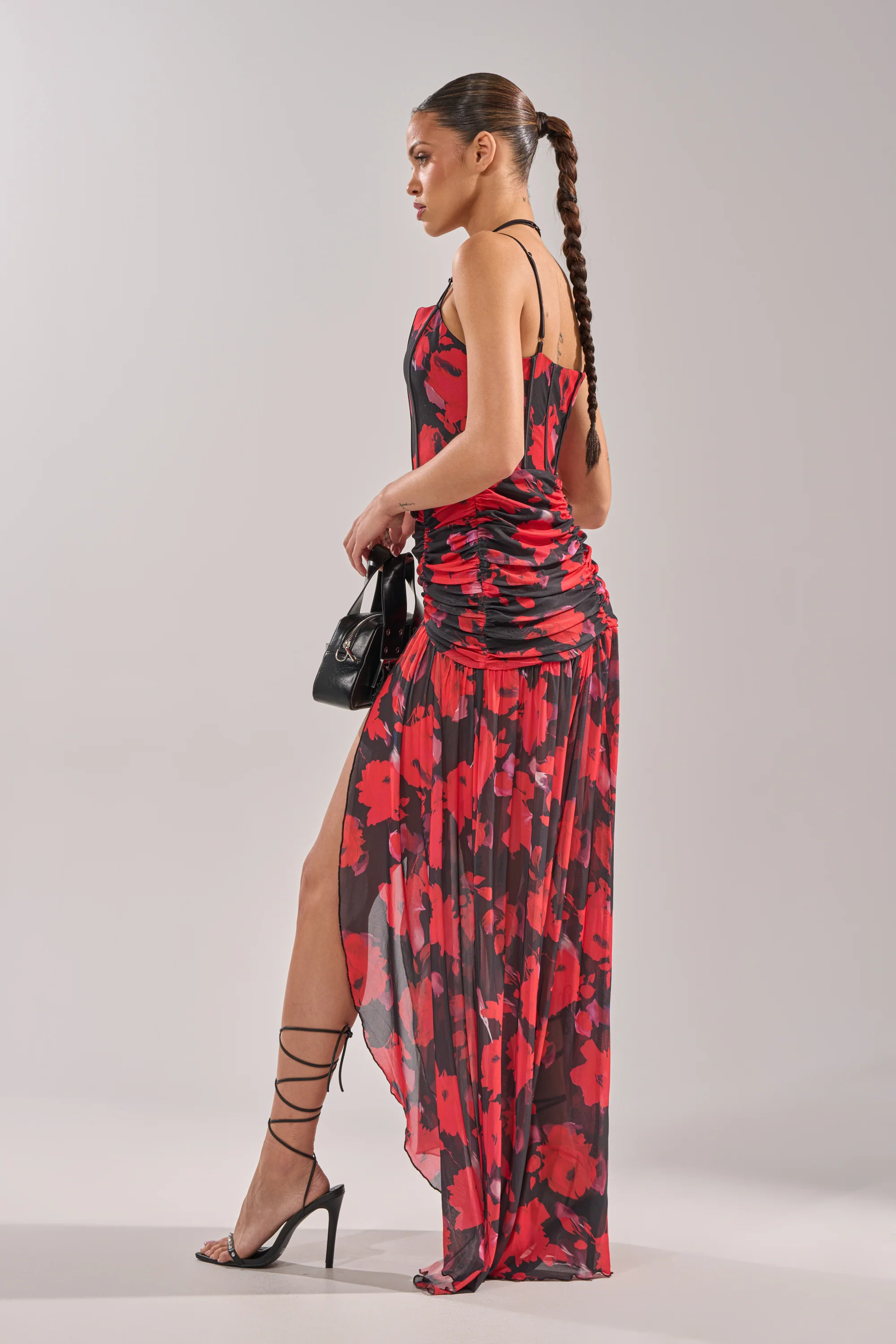 ROSE GARDEN MESH MAXI DRESS - Image 3