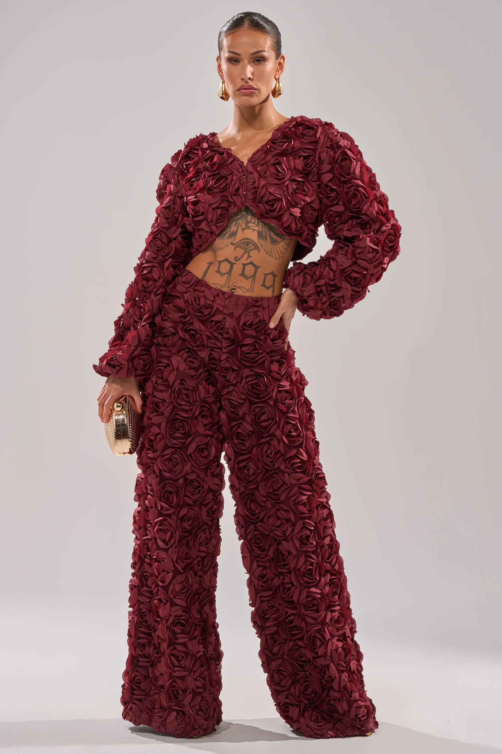 ROSE PETALS FLORAL SHRUG - Image 5