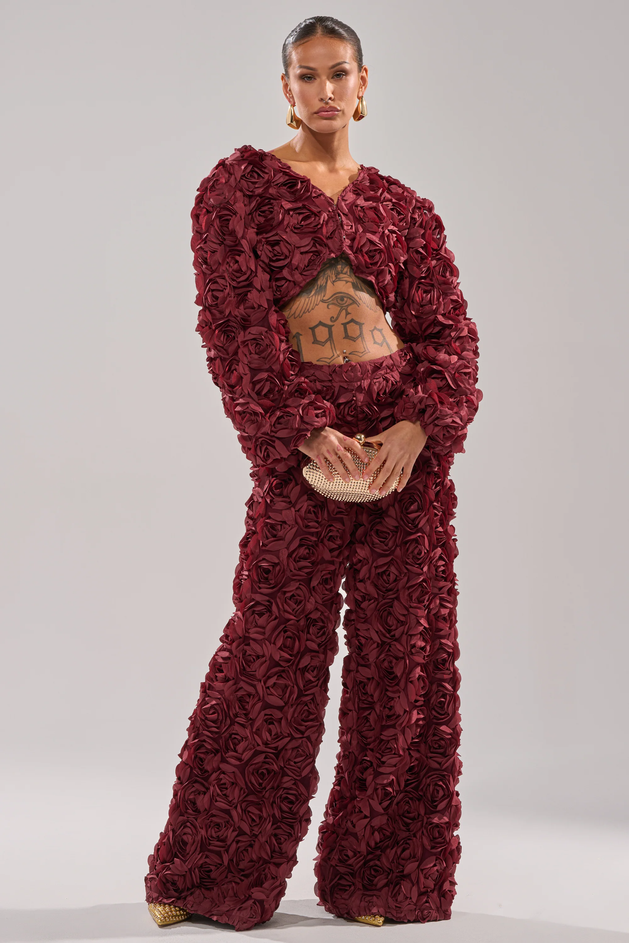 ROSE PETALS FLORAL SHRUG - Image 6