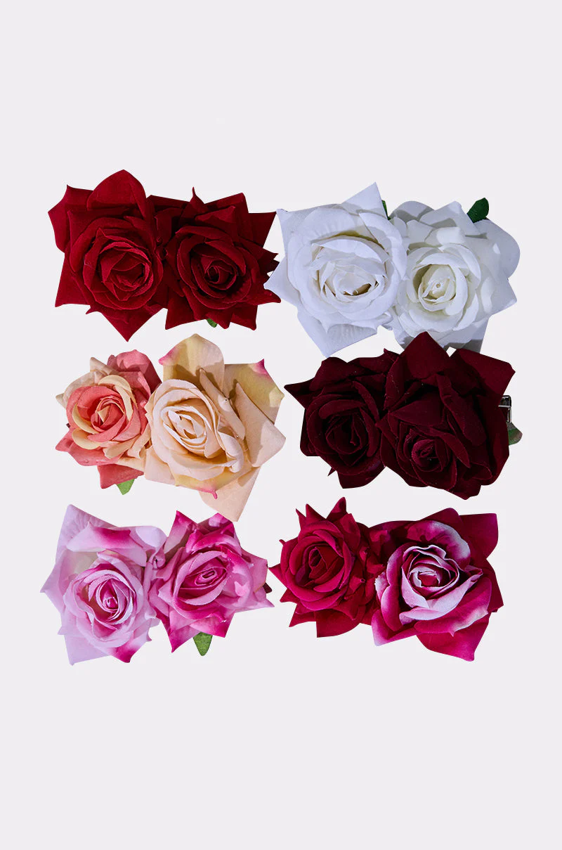 ROSES ARE RED HAIR CLIPS - Image 5