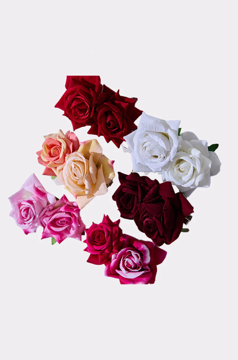 ROSES ARE RED HAIR CLIPS - Image 6