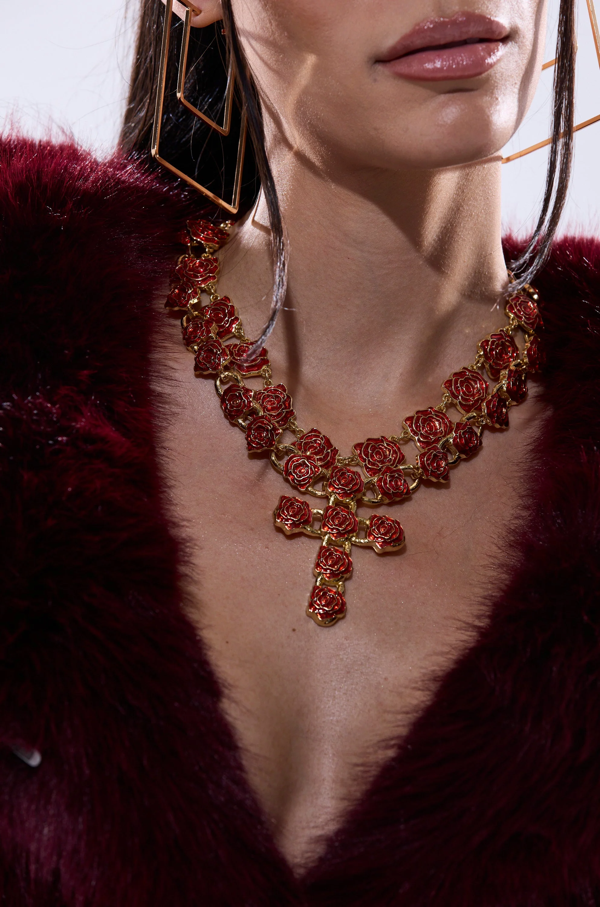 ROSES ARE RED NECKLACE SET - Image 2