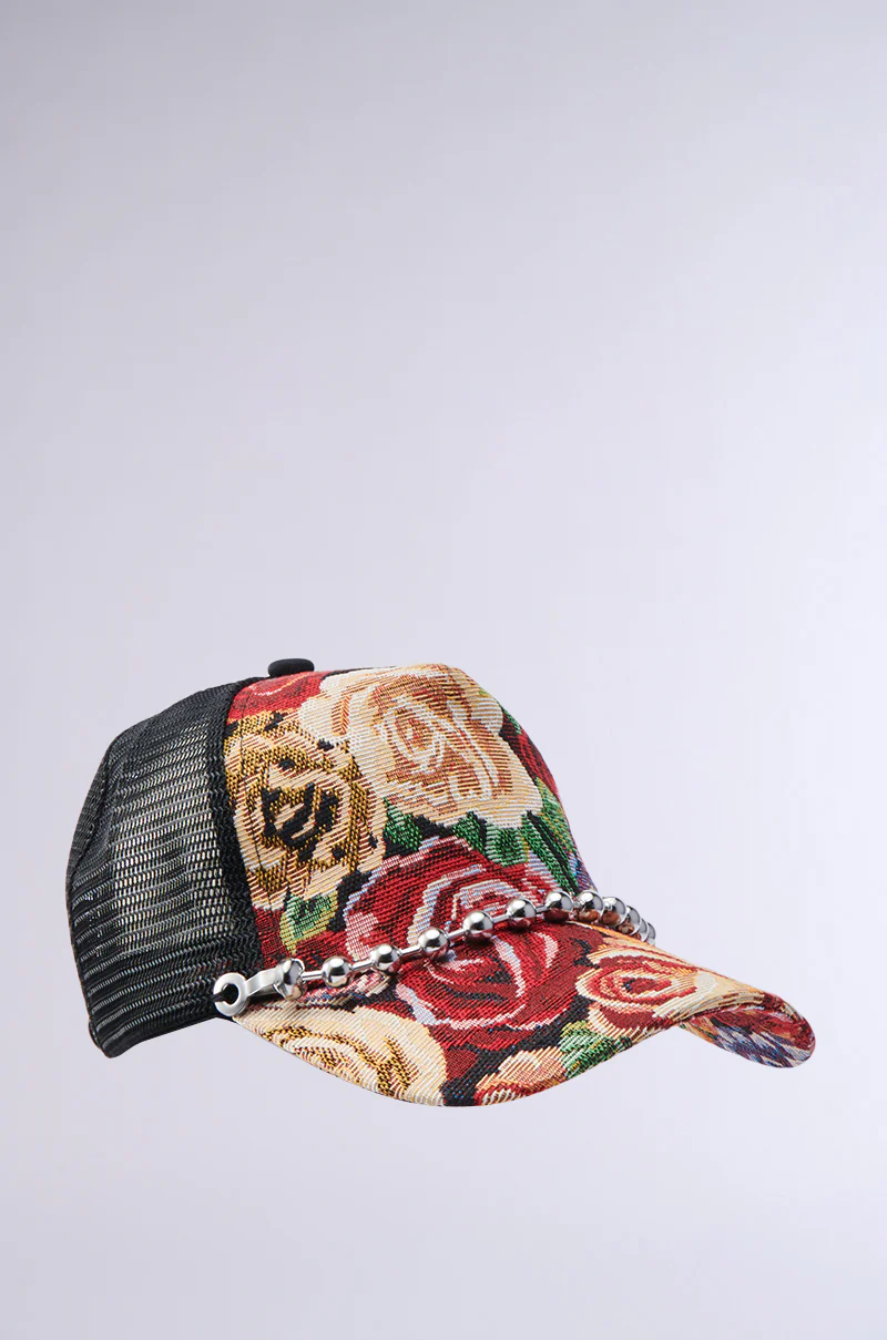 ROSES ARE RED TAPESTRY HAT - Image 5