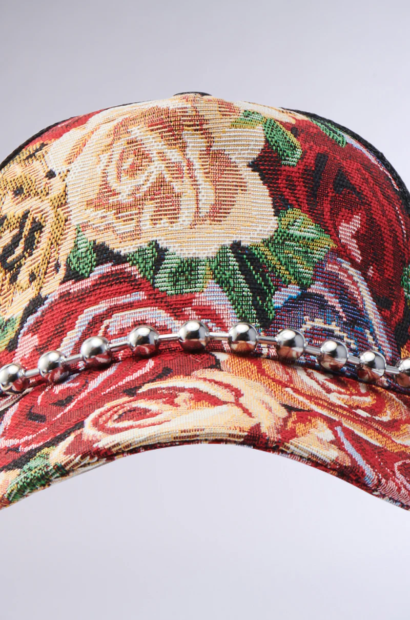 ROSES ARE RED TAPESTRY HAT - Image 6