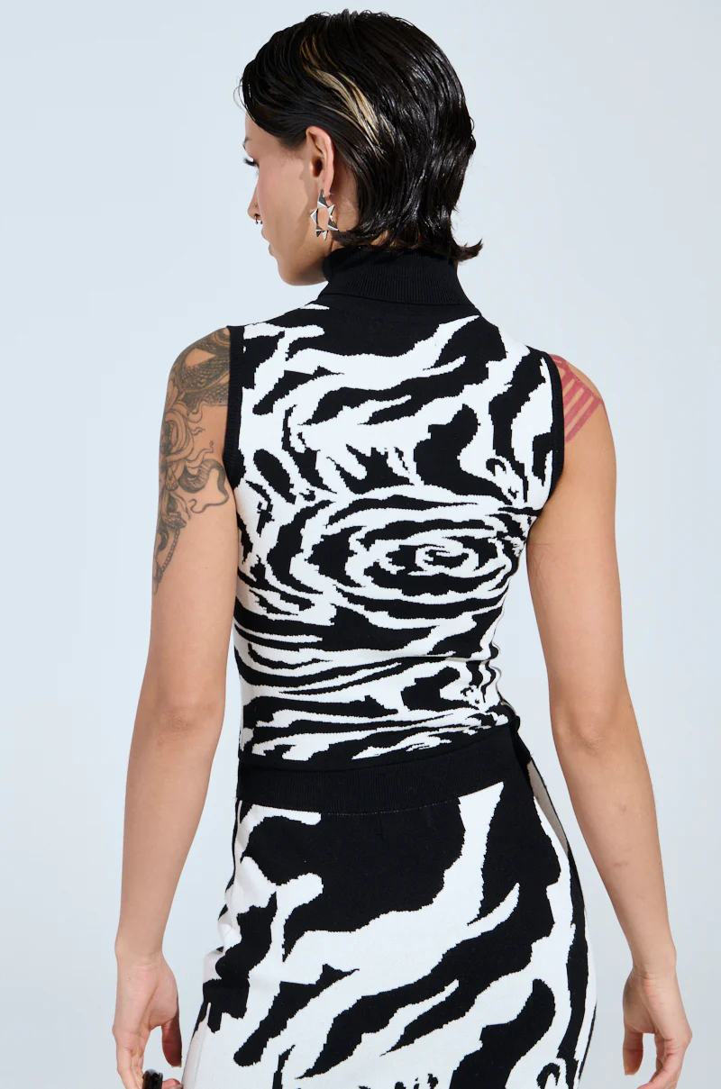ROSEY MOCK NECK KNIT TOP - Image 4