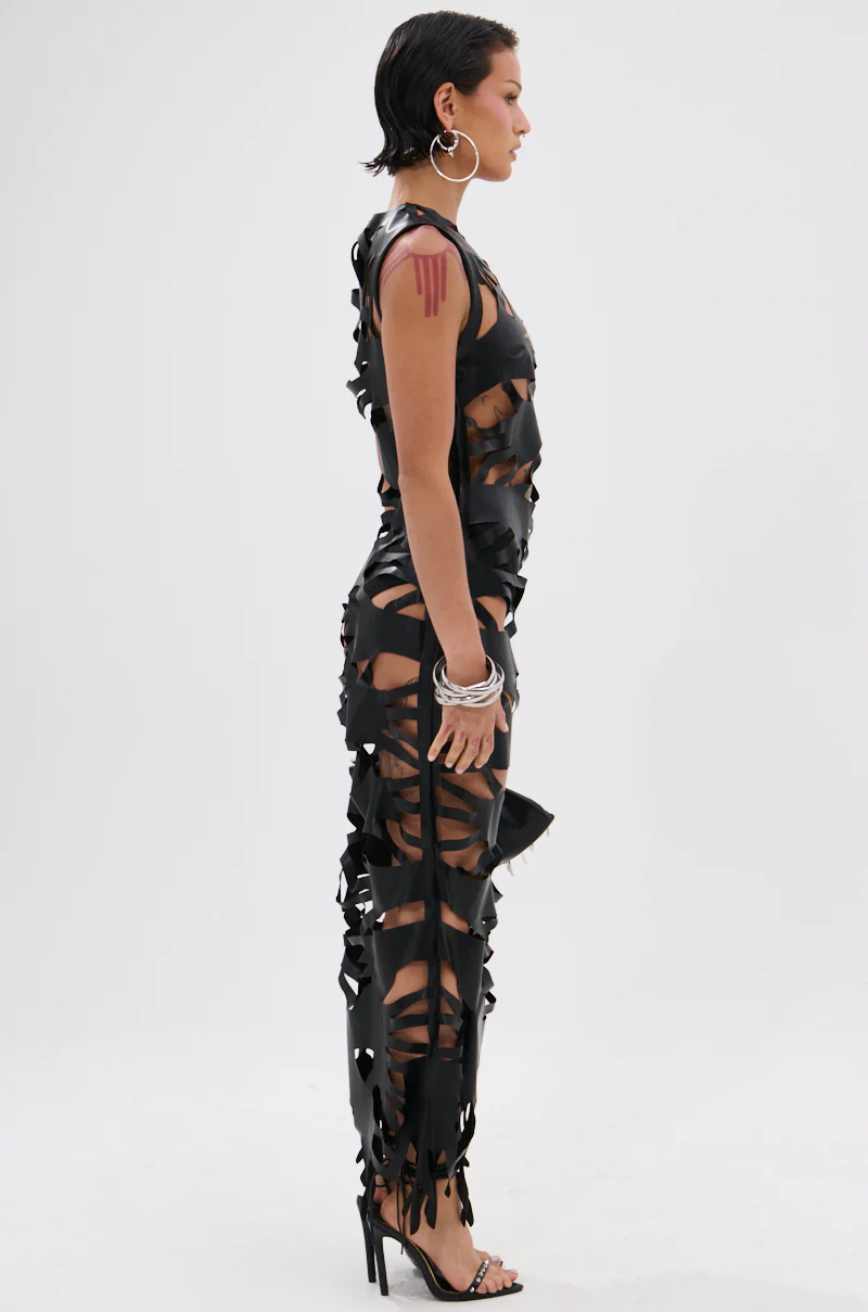 ROUND OF APPLAUSE CUTOUT MAXI DRESS - Image 4