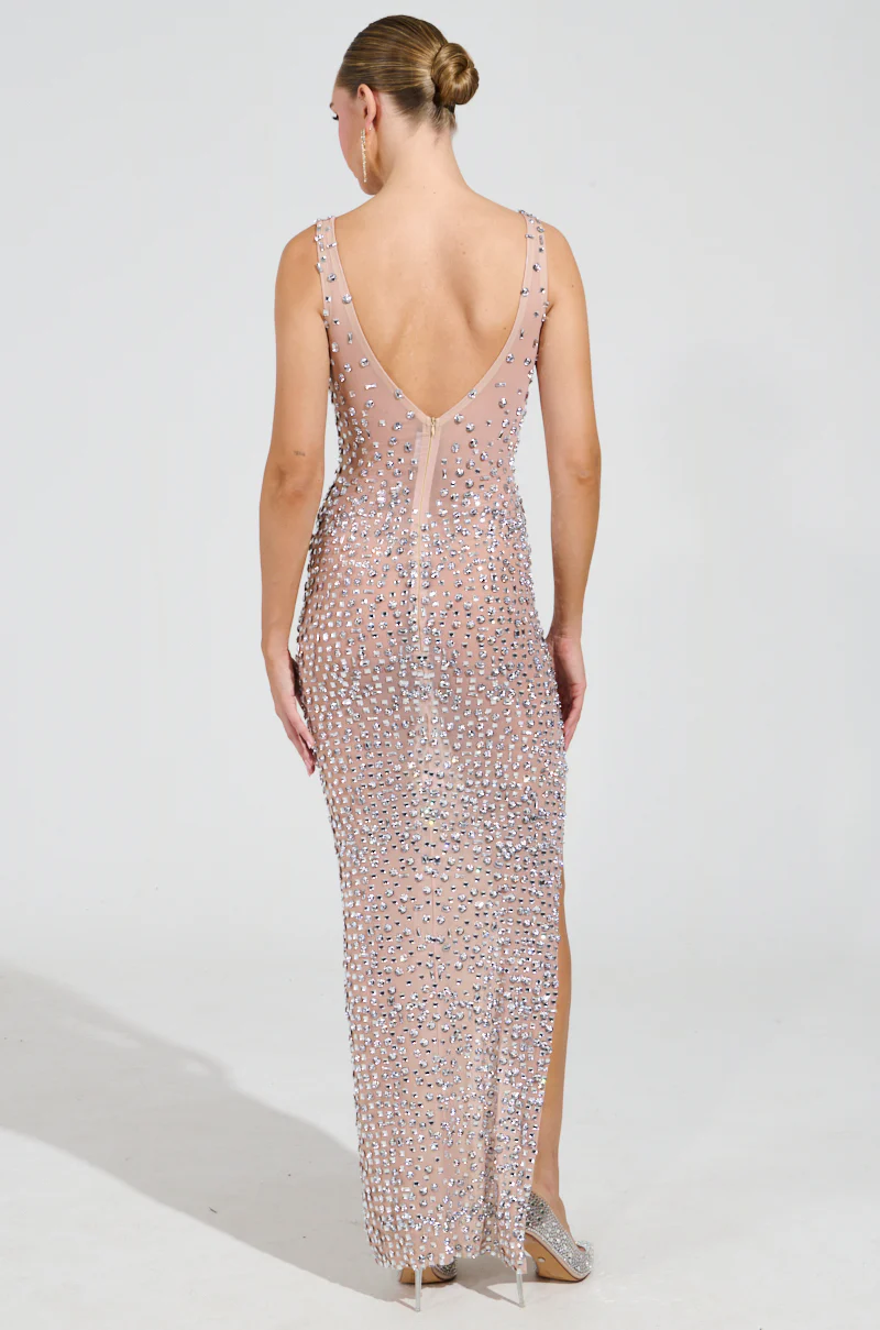 ROXANNE RHINESTONE STUDDED MAXI DRESS - Image 7