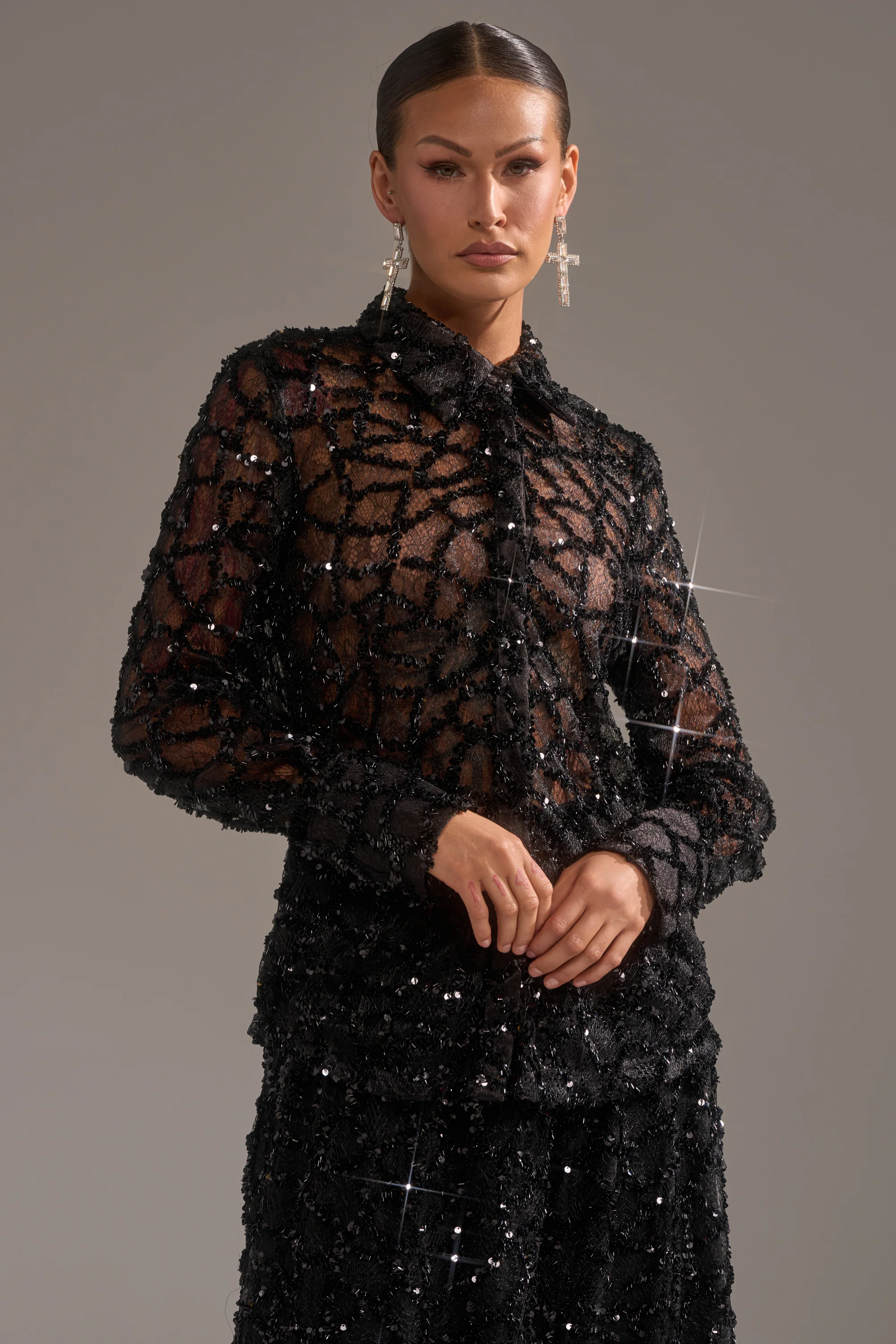 ROXY SEQUIN BUTTON DOWN - Image 2