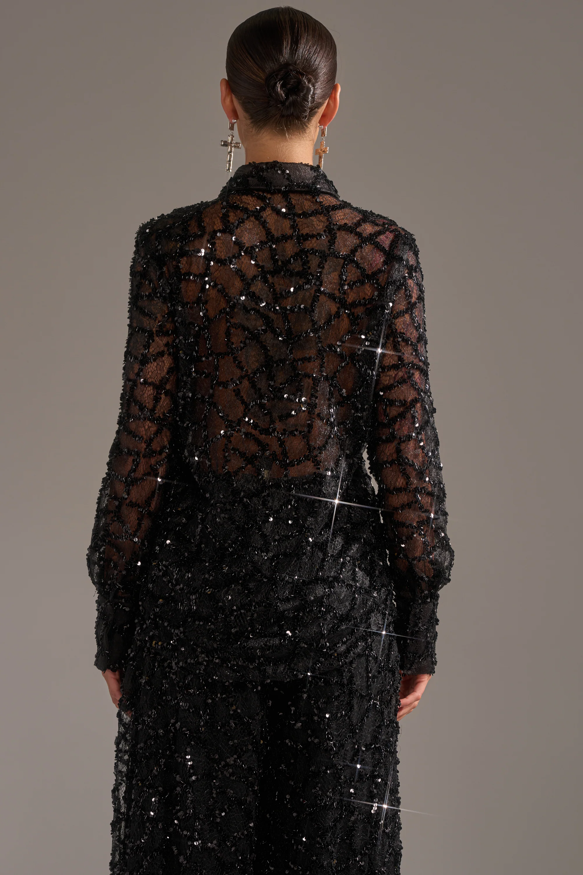 ROXY SEQUIN BUTTON DOWN - Image 5