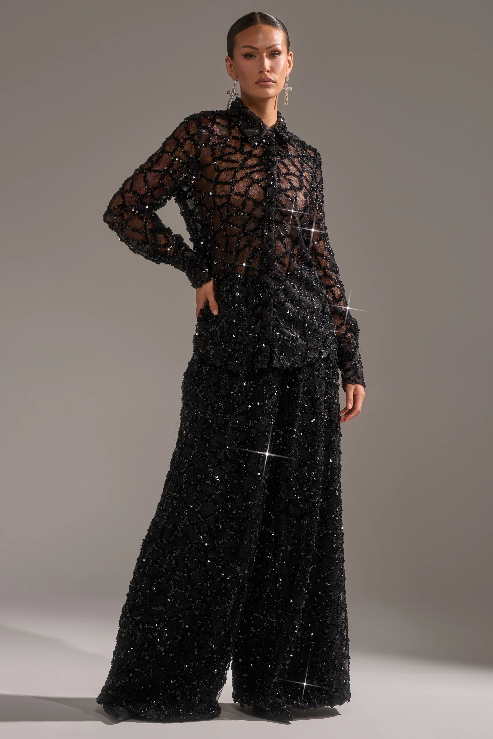 ROXY SEQUIN BUTTON DOWN - Image 7
