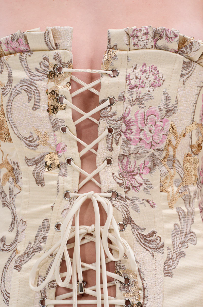 ROYAL ENERGY BROCADE CORSET TOP - Image 4
