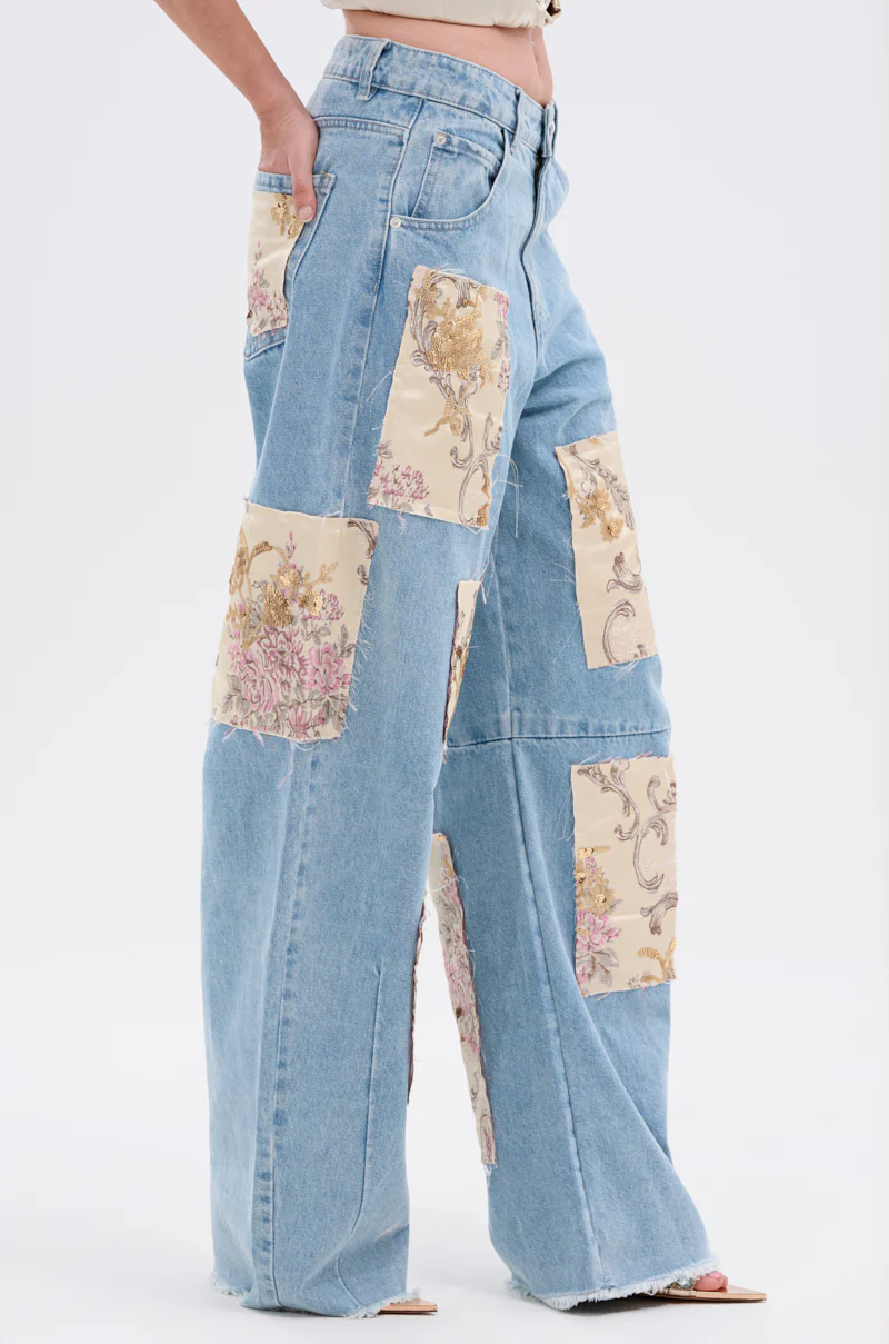 ROYAL ENERGY BROCADE PATCH RELAXED DENIM - Image 2