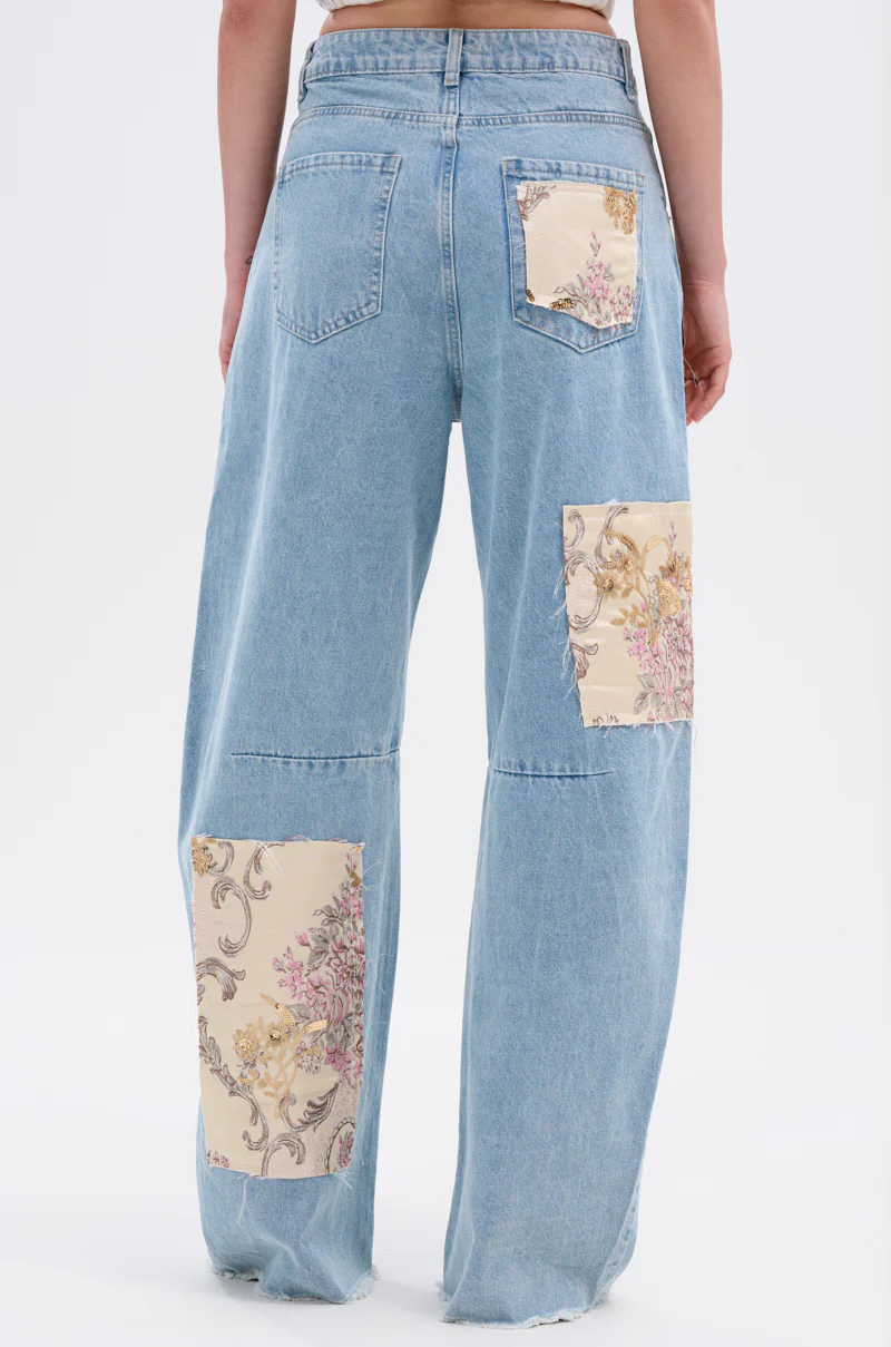 ROYAL ENERGY BROCADE PATCH RELAXED DENIM - Image 4