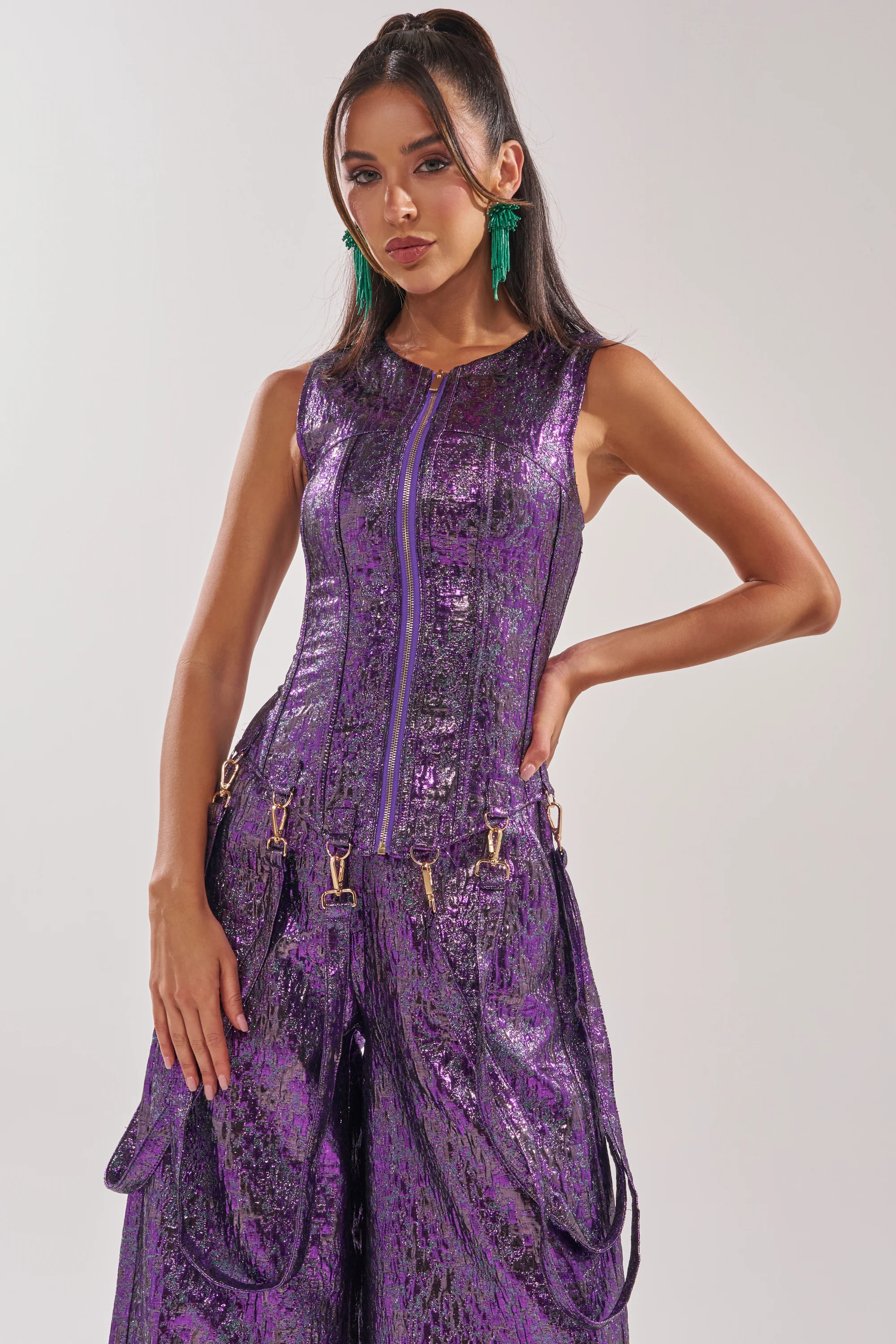 ROYALTY BROCADE CORSET TOP