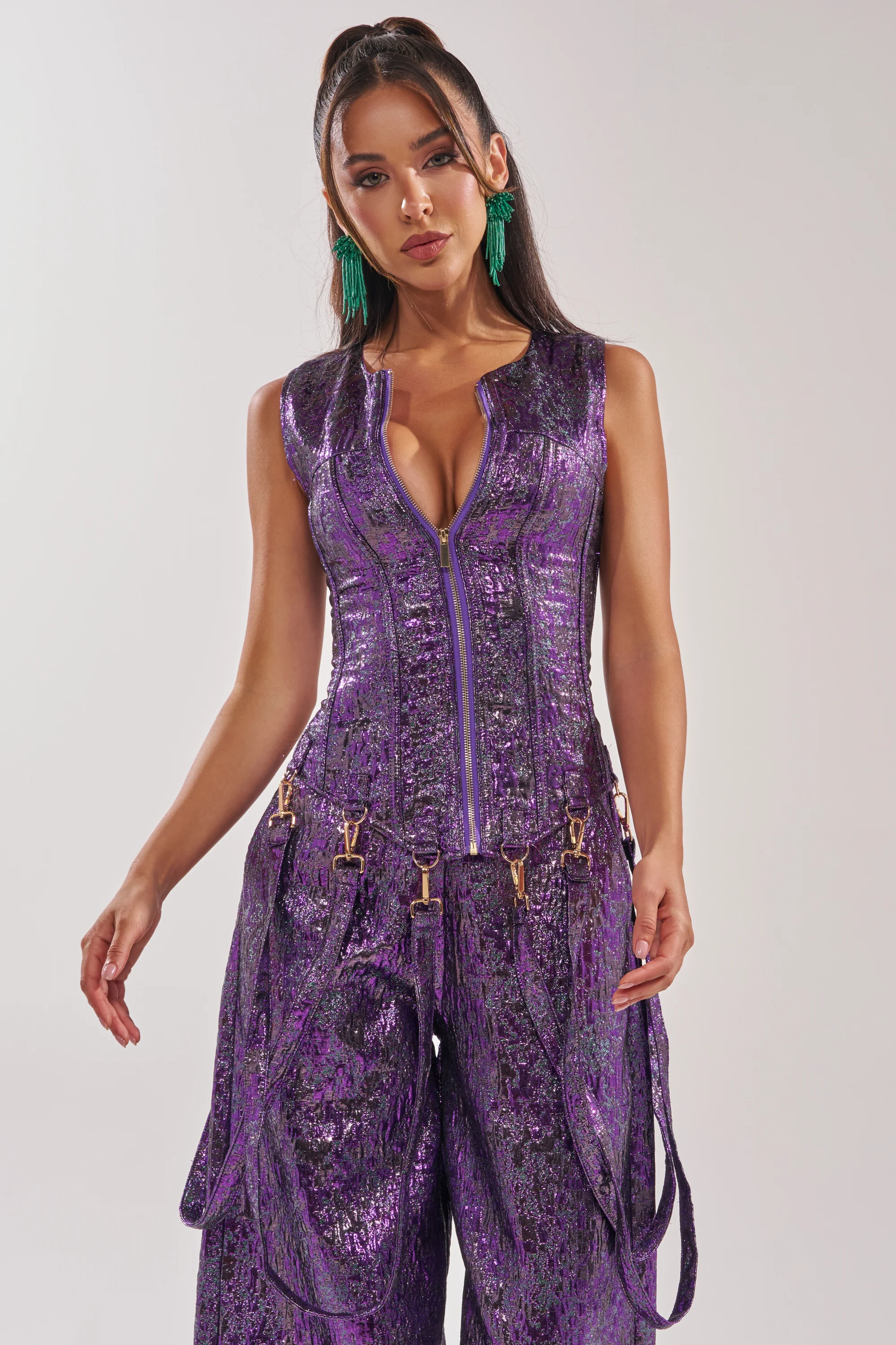 ROYALTY BROCADE CORSET TOP - Image 2