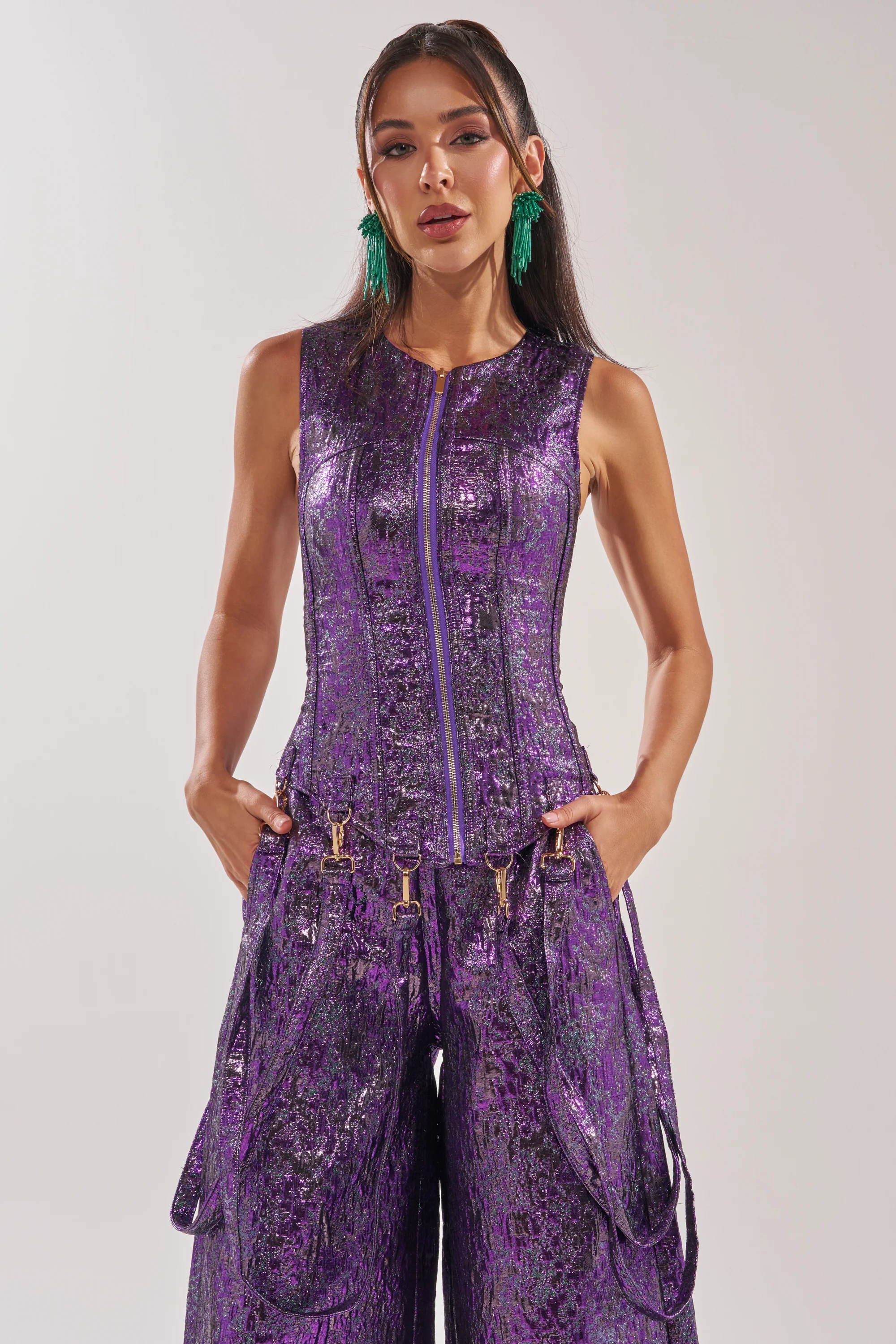 ROYALTY BROCADE CORSET TOP - Image 3