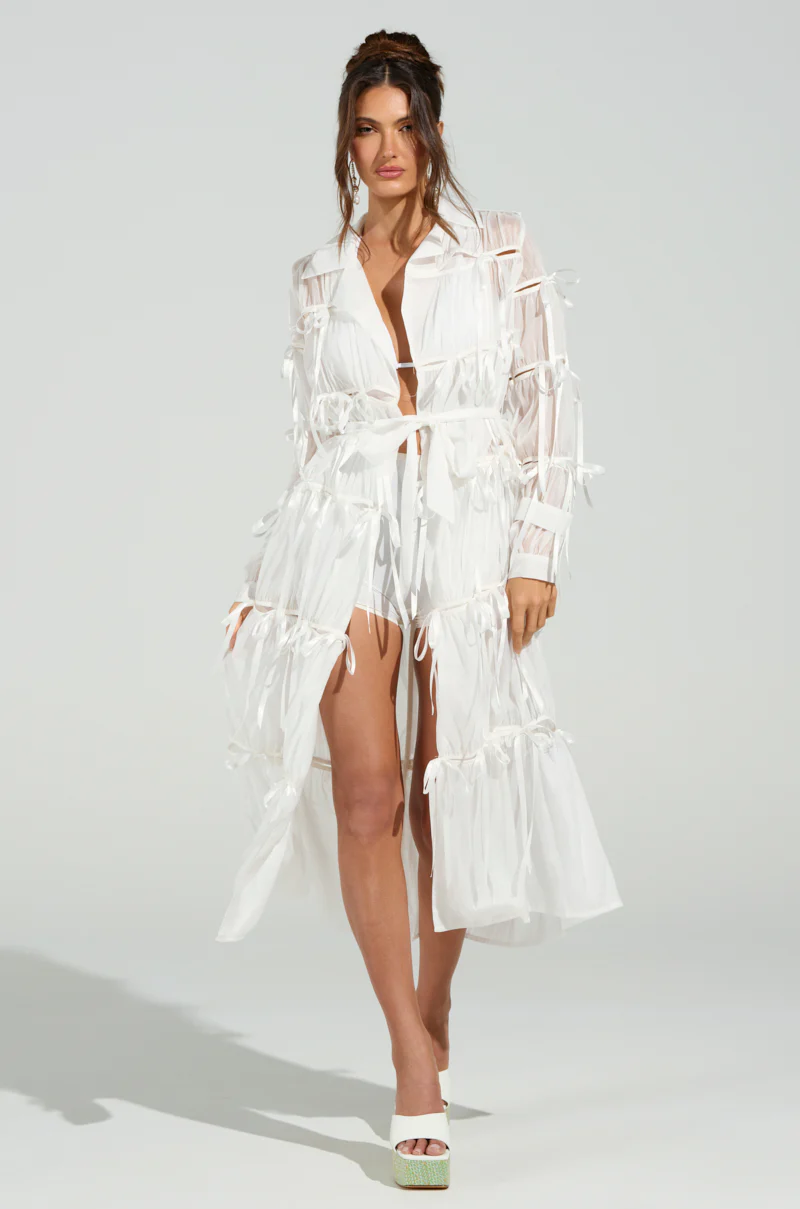 RUBY CUTOUT ORGANZA TRENCH