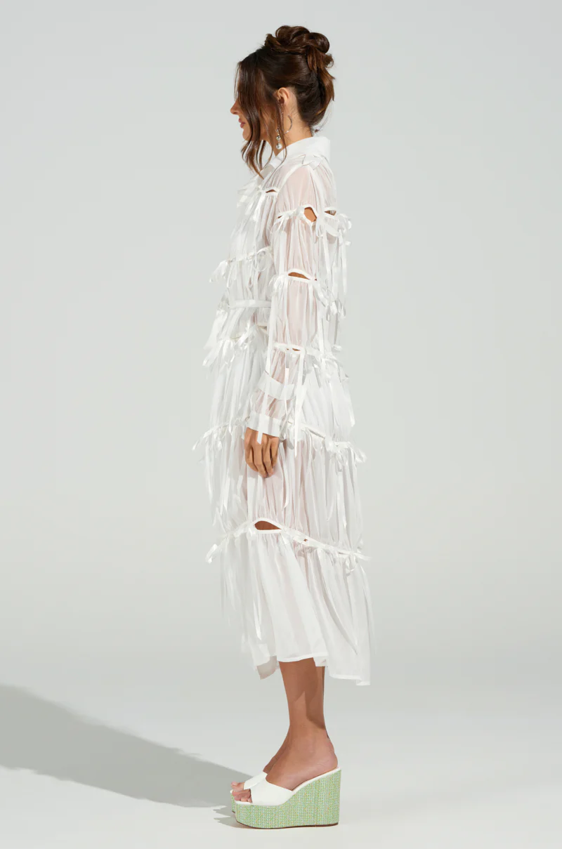 RUBY CUTOUT ORGANZA TRENCH - Image 6