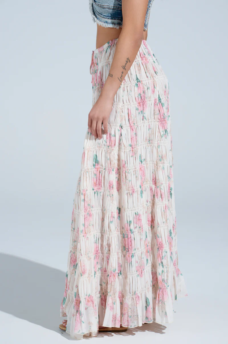 RUBY FLORAL MAXI SKIRT - Image 4